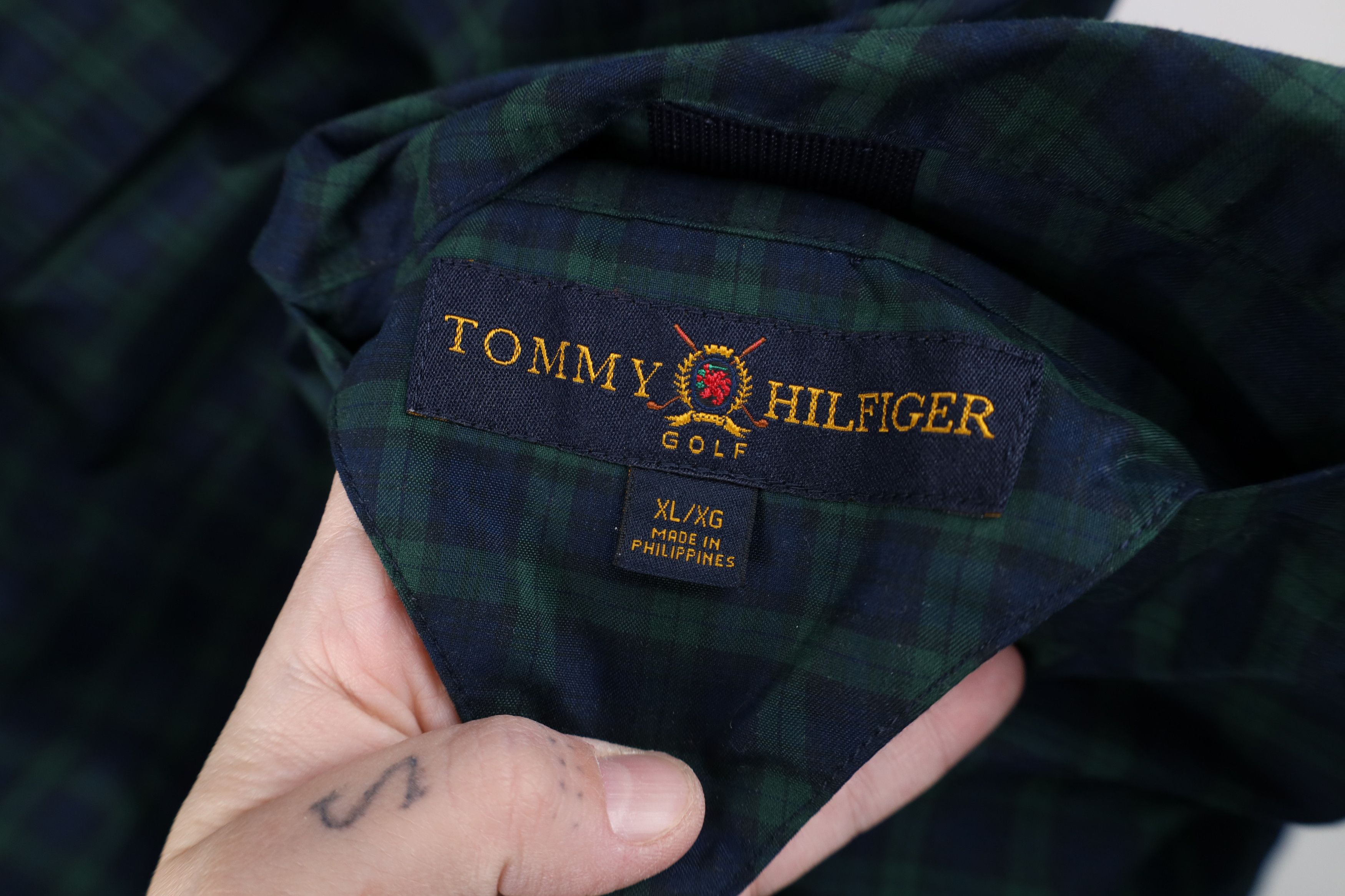 Tommy Hilfiger Vintage 90s Tommy Hilfiger Reversible Short Sleeve Jacket Size US XL / EU 56 / 4 - 4 Thumbnail