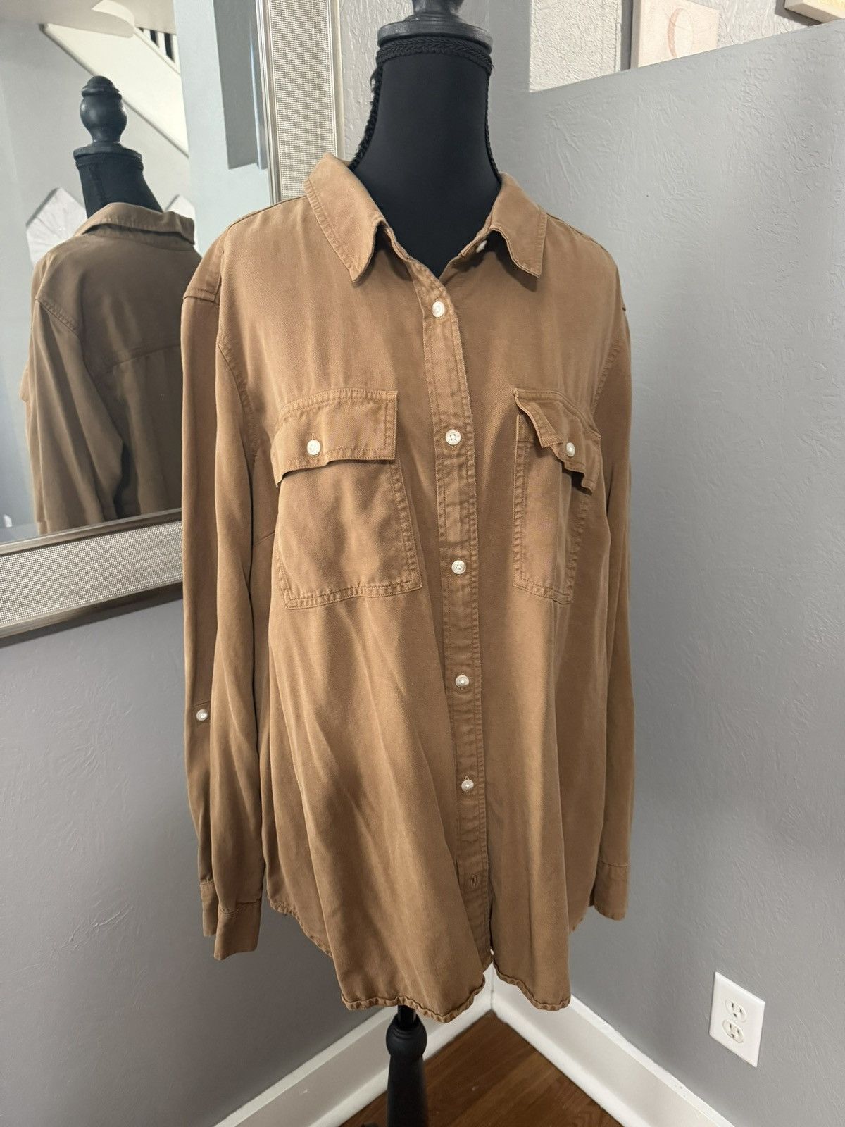 L.L. Bean LL Bean Tyncell Burton Down Shirt Brown Size 2X. Size US XXL / EU 58 / 5 - 1 Thumbnail