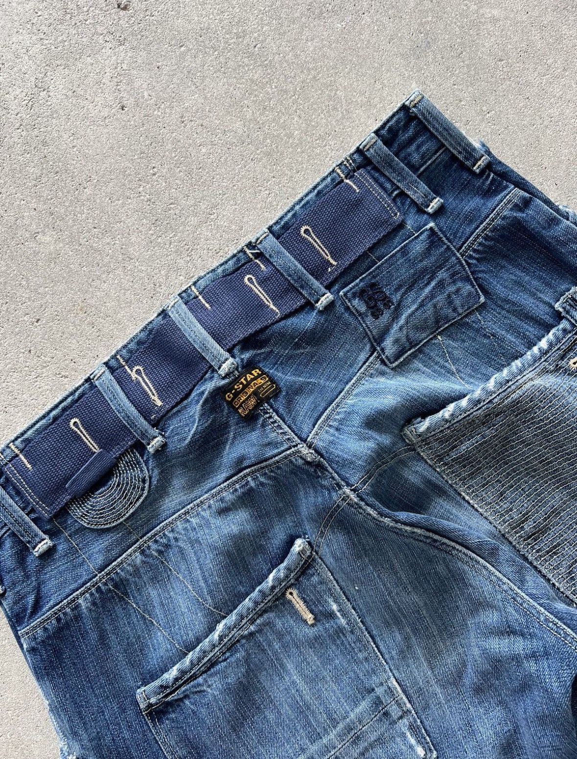 G-Star Vintage G Star Double Knee Denim Jeans Size US 33 - 8 Thumbnail