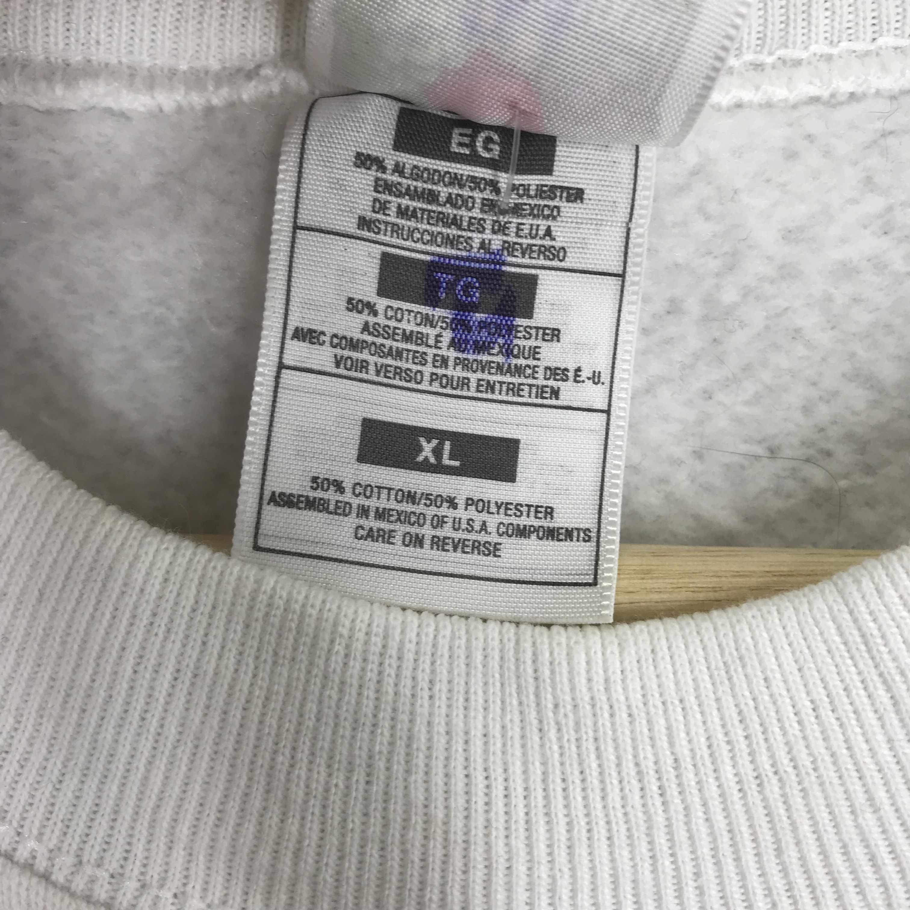 Fruit Of The Loom Vintage 90s Fruit Of The Loom White - 396 Size US XL / EU 56 / 4 - 6 Thumbnail