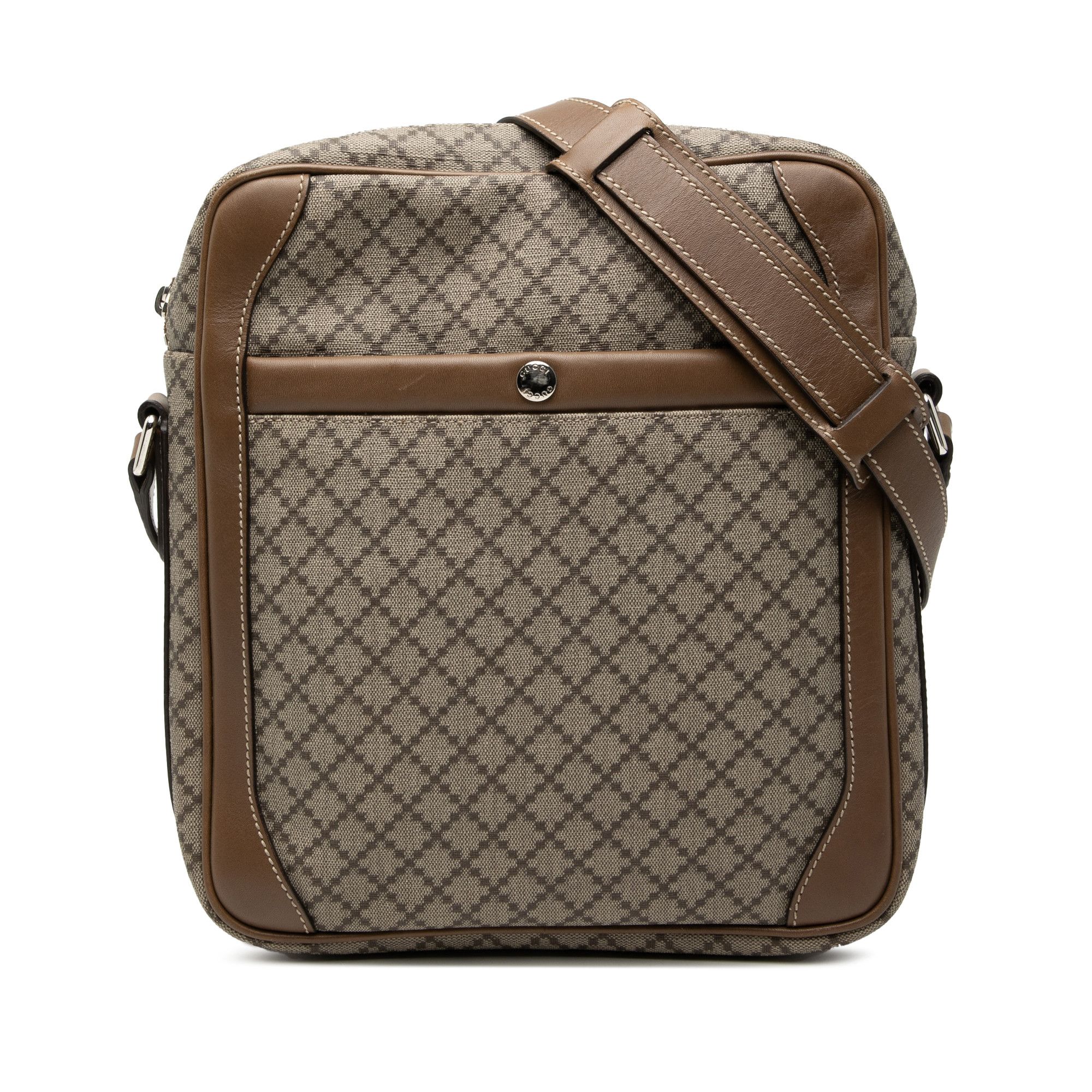 Gucci Gucci Diamante Coated Canvas Zip Crossbody Size ONE SIZE - 1 Thumbnail