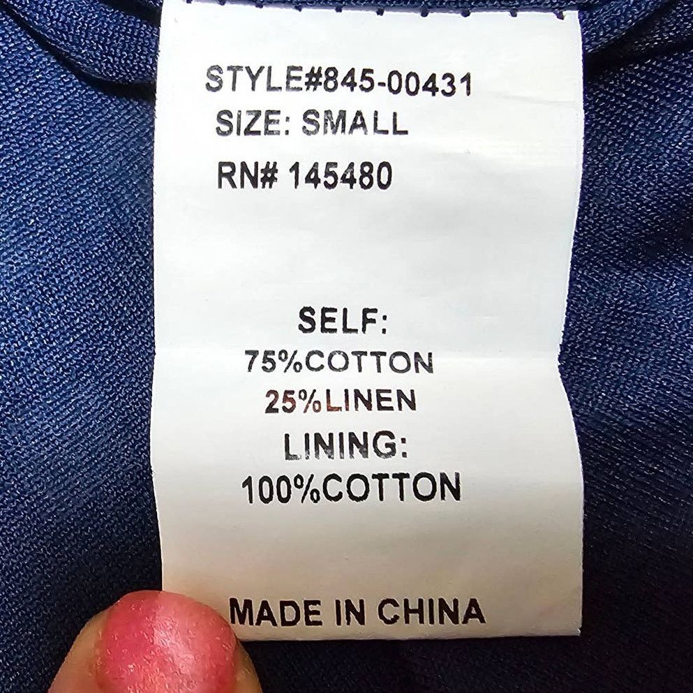 Anthropologie Mo:vint by Anthropologie Gingham Dress Navy Blue/White sz s Size S / US 4 / IT 40 - 8 Thumbnail