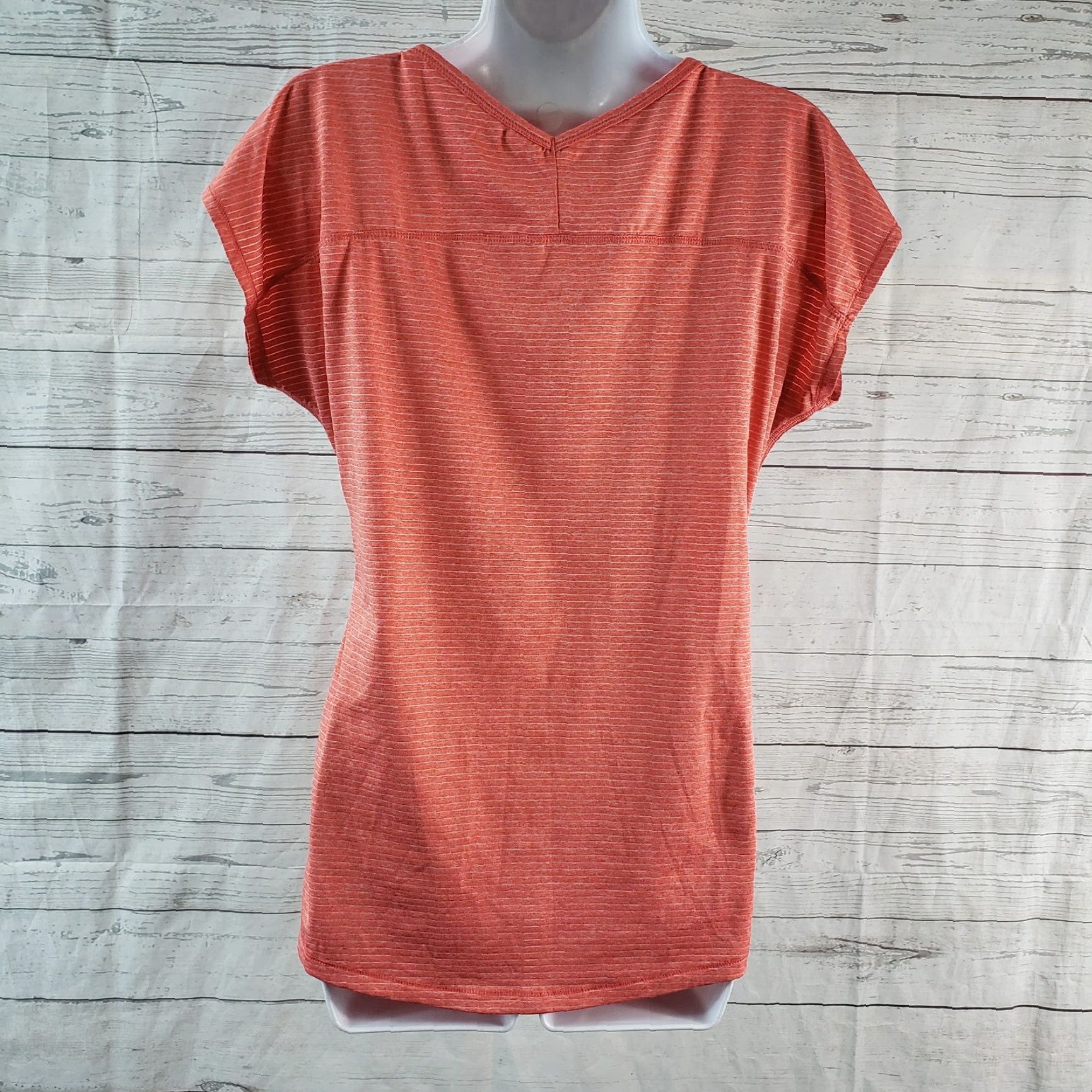 Eddie Bauer Eddie Bauer Top Womens Sz Medium Red Stripe Short Sleeve Scoop Neck Size M / US 6-8 / IT 42-44 - 4 Thumbnail