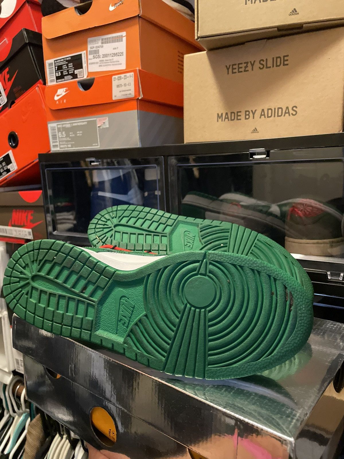 Nike × Off-White Nike Dunk Low Off-White Pine Green Size US 7 / EU 40 - 8 Thumbnail