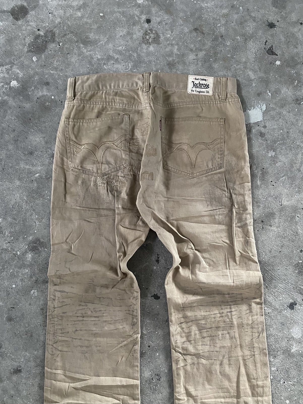 JACKROSE Jackrose Clawmark Distressed Flared Pants Size US 33 - 6 Thumbnail