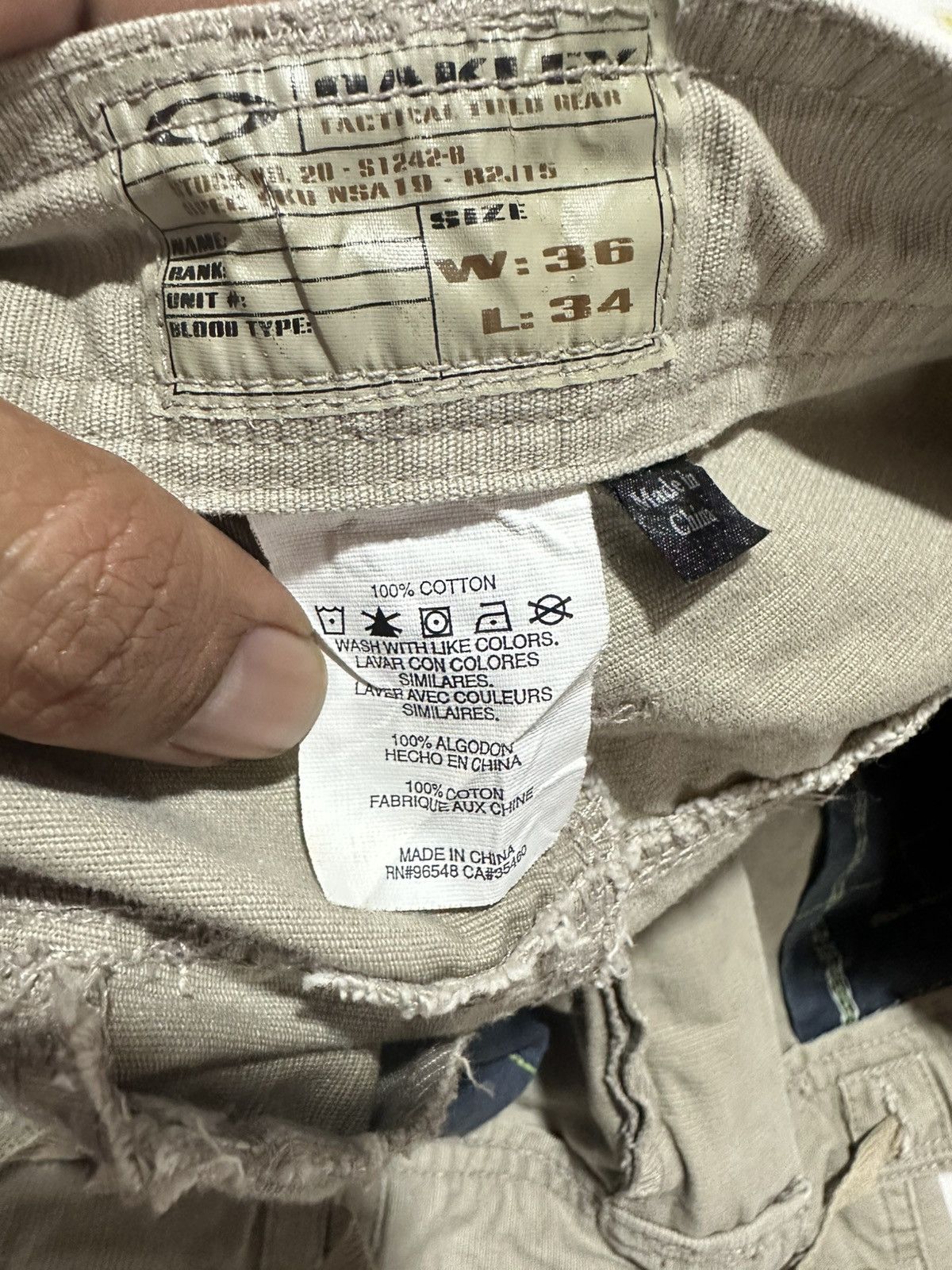 Oakley Vtg Oakley tactical pocket cargo pants Size US 36 / EU 52 - 3 Thumbnail
