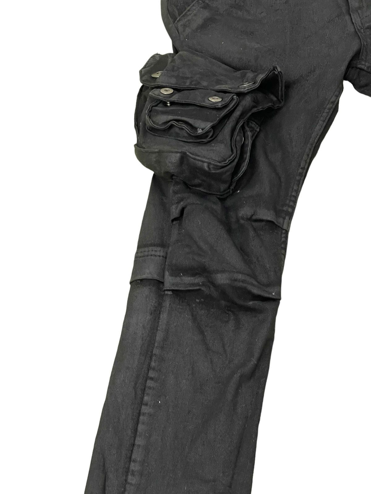 Japanese Brand Cargo Skinny Stretch Glamour Cotton Waxed Gas Mask 8🟦8 Size US 30 / EU 46 - 7 Thumbnail
