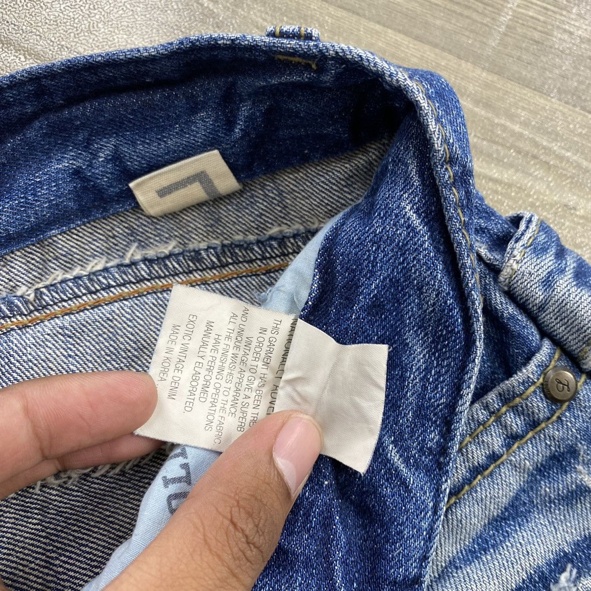 Hysteric Glamour 2000s Yoshitomo Nara Lolita Distressed Clawmark Faded Jeans Size US 30 / EU 46 - 7 Thumbnail