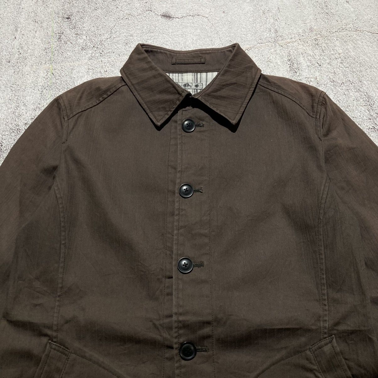 Michel Klein Vintage Michel Klein Homme Paris Coated Jacket Brown Luxury Size US L / EU 52-54 / 3 - 3 Thumbnail