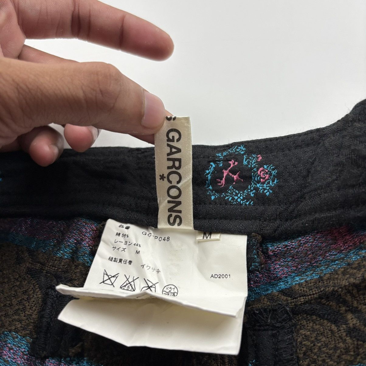 Comme des Garcons Comme des Garçons Embroidered Motif Trousers Size 29" - 9 Thumbnail