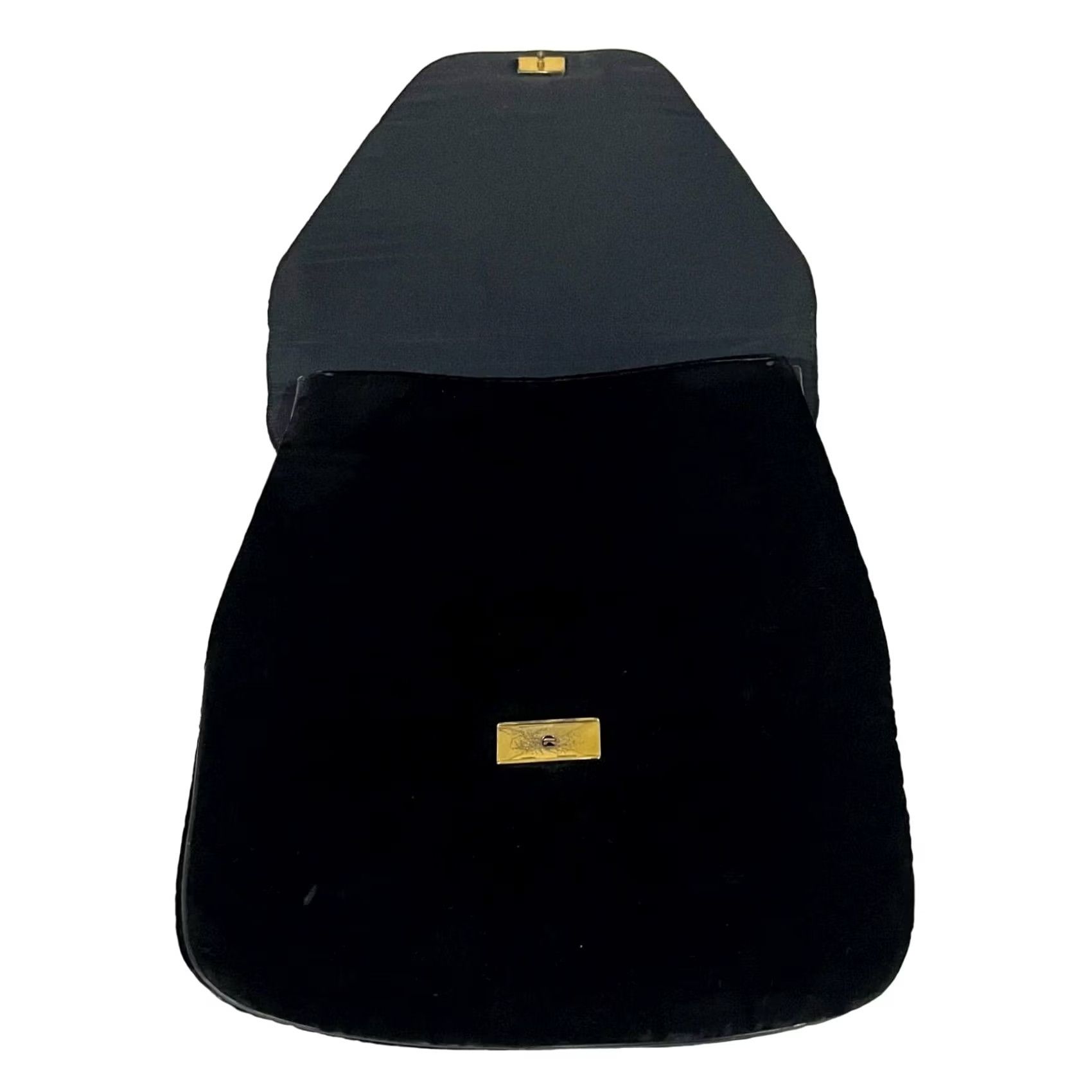 Vintage VINTAGE Jana Black Velvet Shoulder Bag Purse Handbag Women's Evening Latch Closure 10”x11” Velvet Size ONE SIZE - 2 Thumbnail