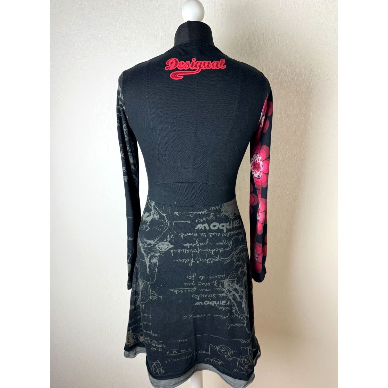 Desigual Desigual Dress Womens S A-Line Midi Black Size S / US 4 / IT 40 - 6 Thumbnail