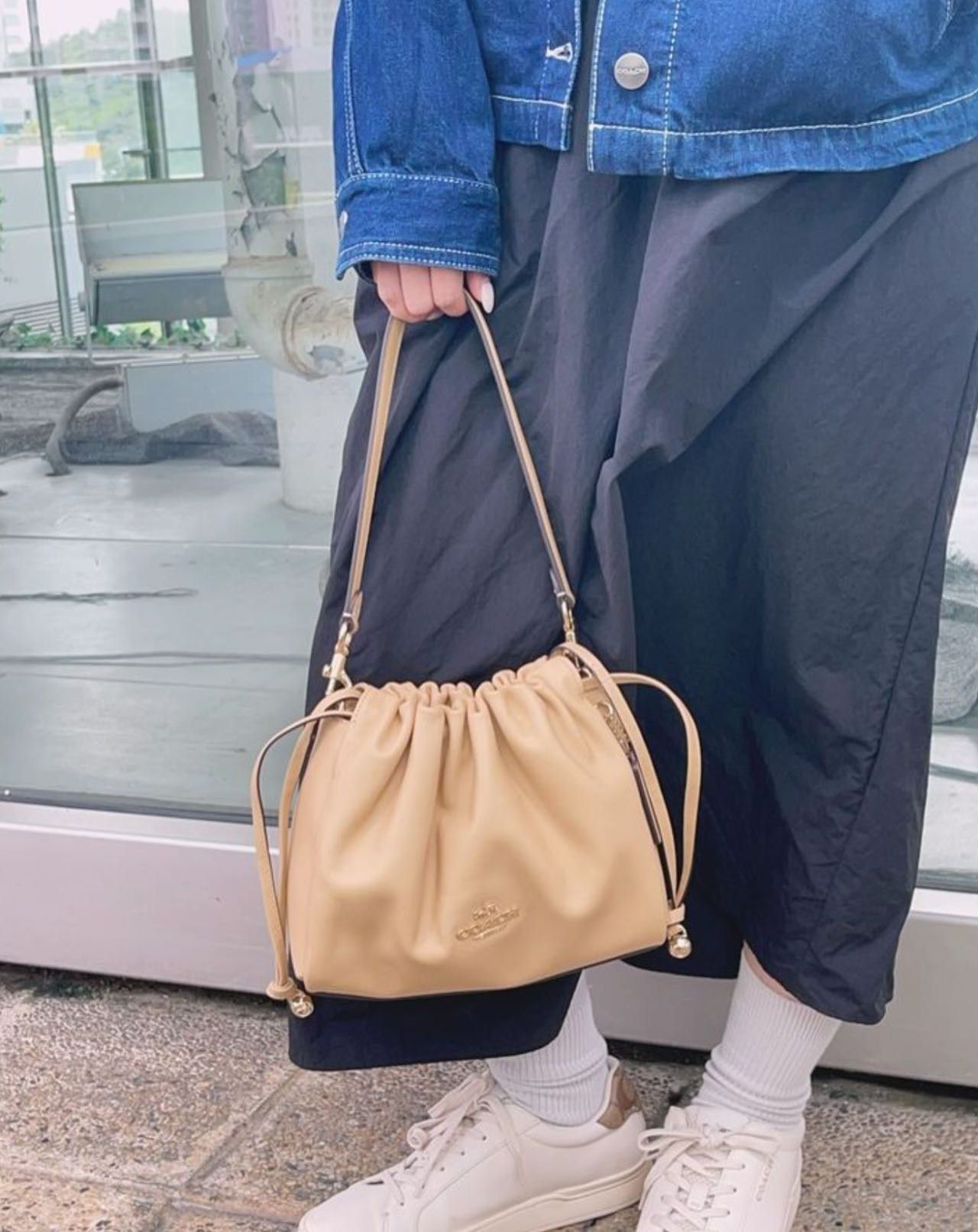 Coach NWT Coach Faye Shoulder Bag With Ruching CV529 Grailed