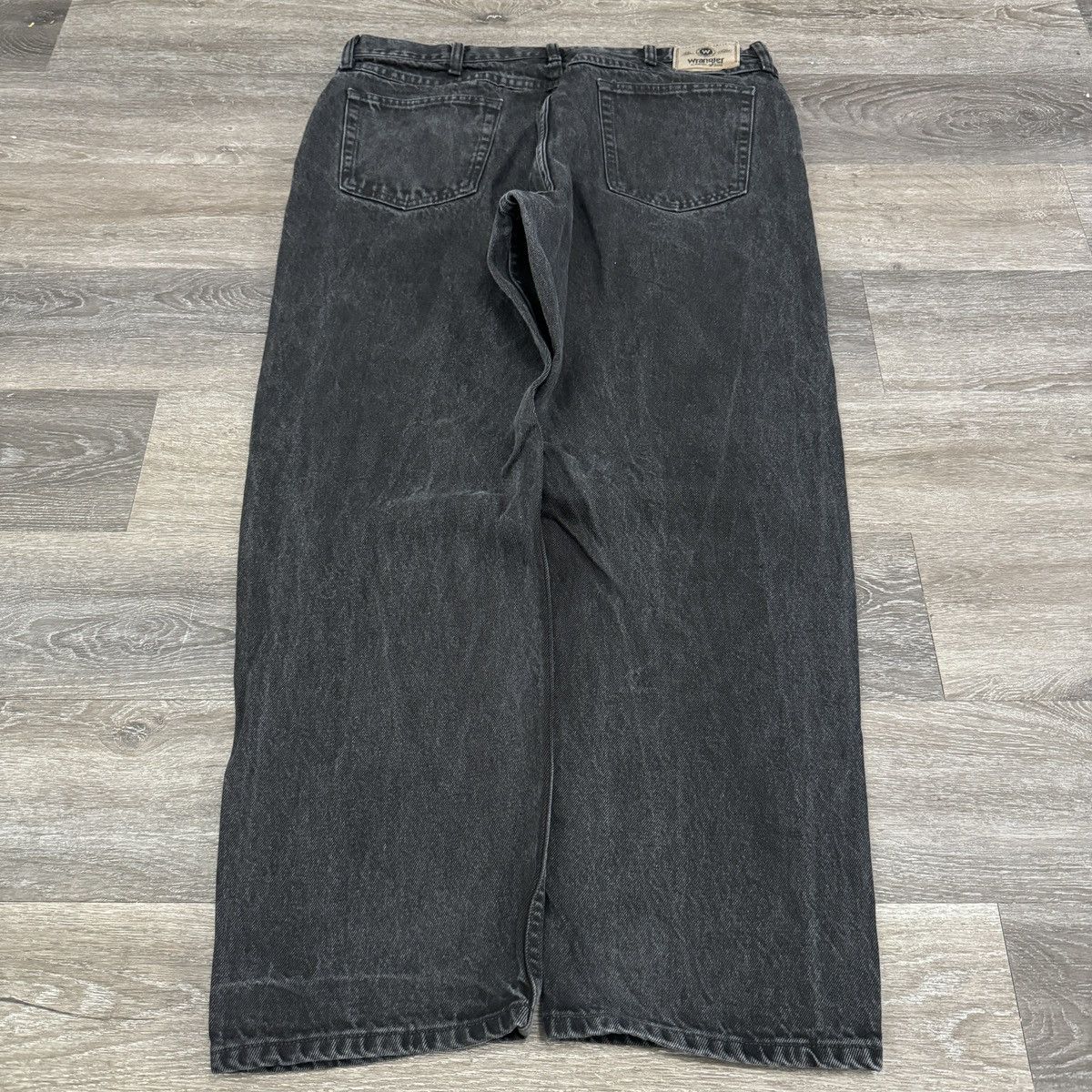 StraightFaded × Vintage × Wrangler Essential Vintage y2k faded black Wrangler wide leg jeans Size US 38 / EU 54 - 1 Thumbnail