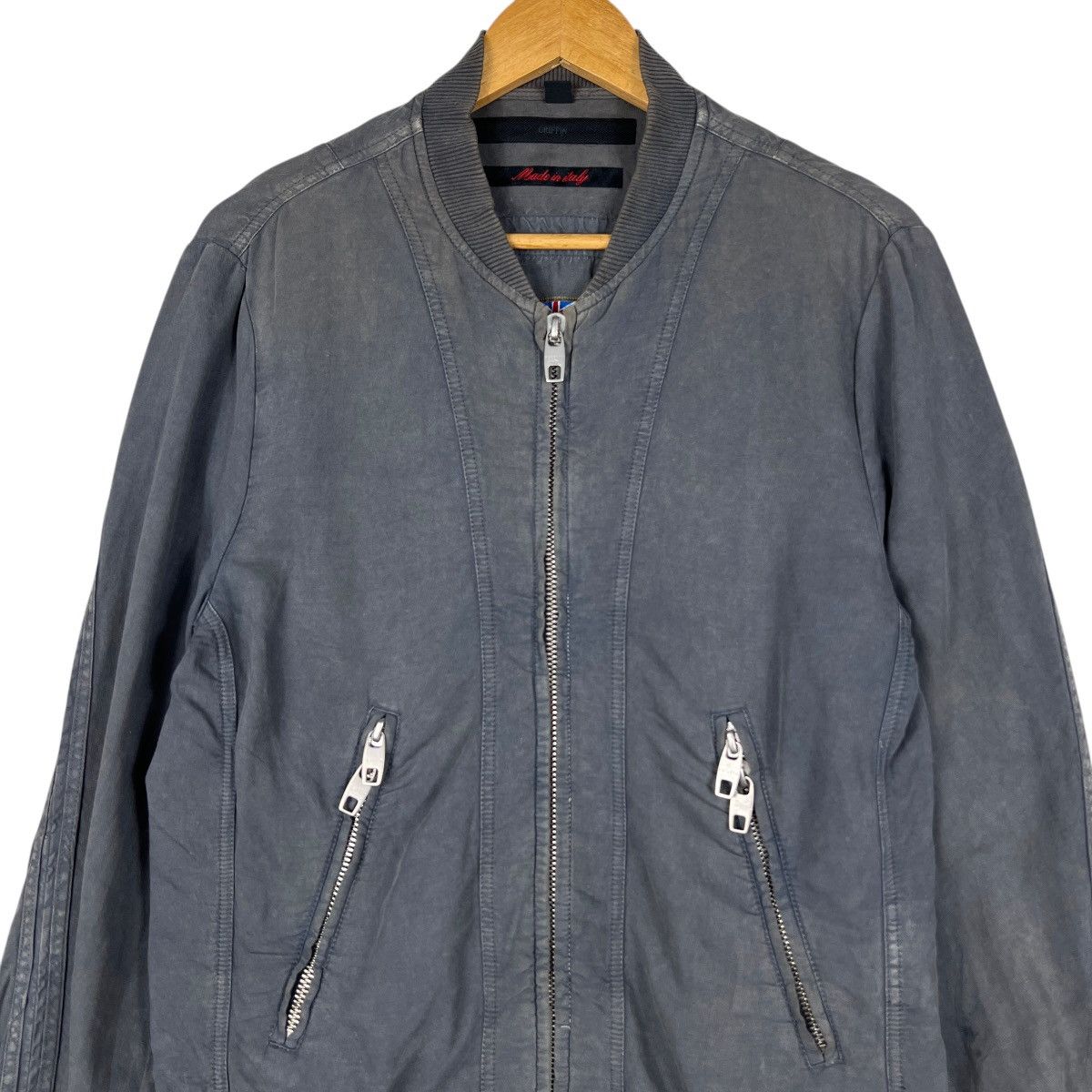 Griffin Griffin Stop Toxic waste Bomber Jacket Made In Italy Size US S / EU 44-46 / 1 - 3 Thumbnail
