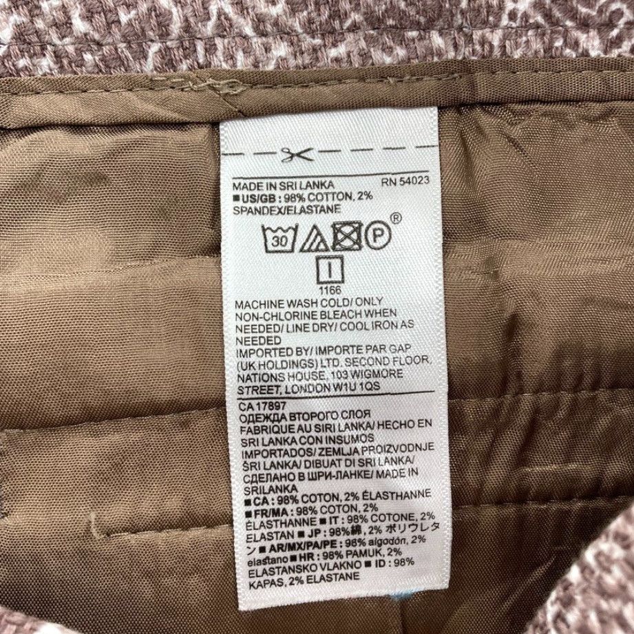 Banana Republic Banana Republic Shorts Women's 14 Brown Snakeskin Print Stretch Fabric Casual Size 36" / US 14 / IT 50 - 6 Thumbnail
