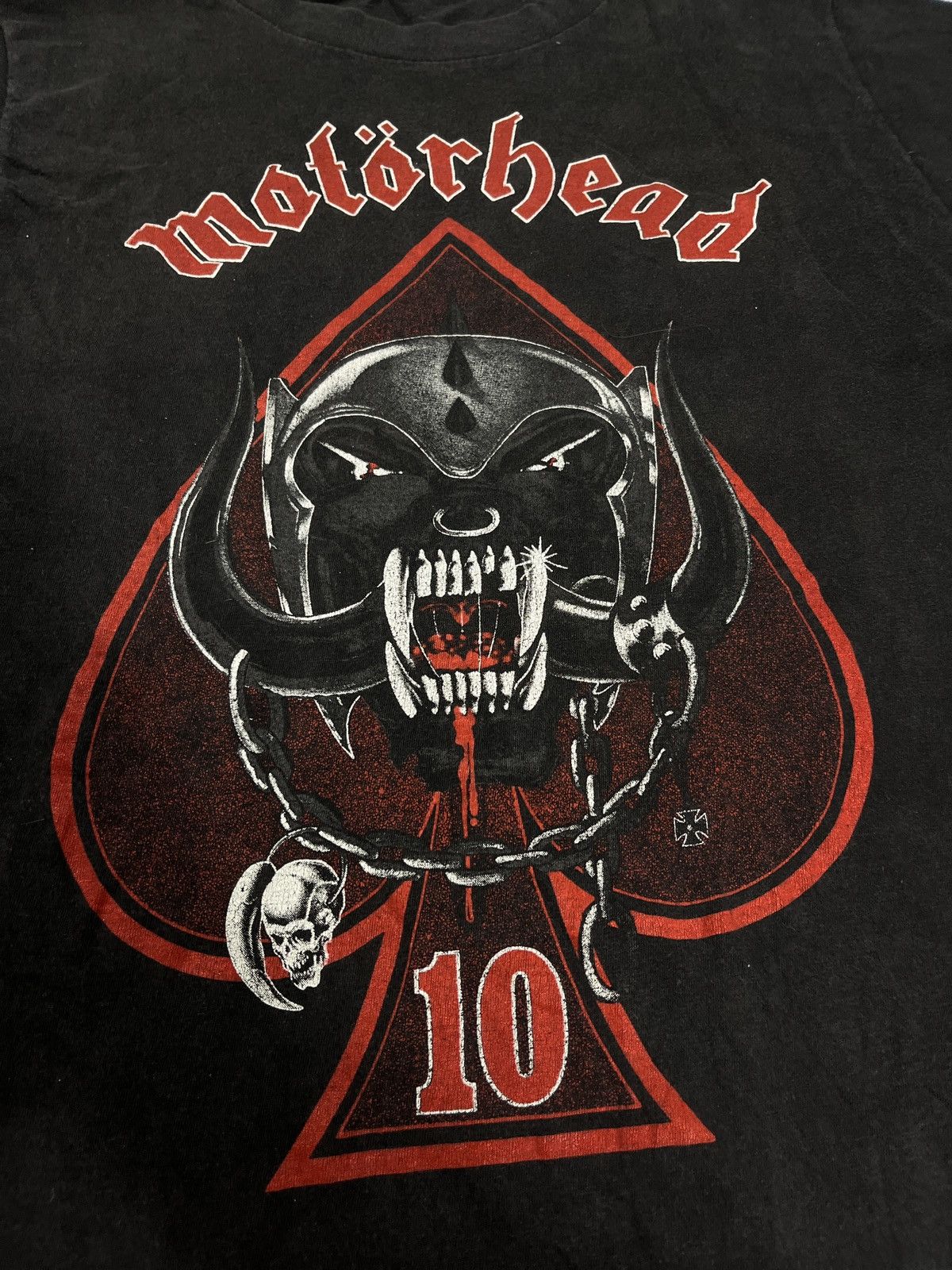 Band Tees Rare vintage Motorhead Motörhead T-shirt big logo 1985 y2k Size US M / EU 48-50 / 2 - 2 Thumbnail