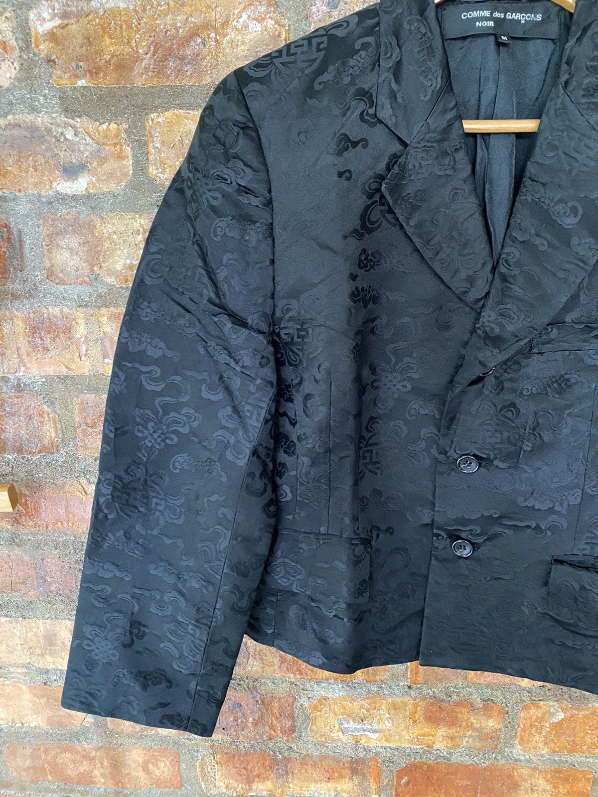 Comme des Garcons SS1991 SILK CDG NOIR chinese manuscript hologram symbol Size M / US 6-8 / IT 42-44 - 5 Thumbnail