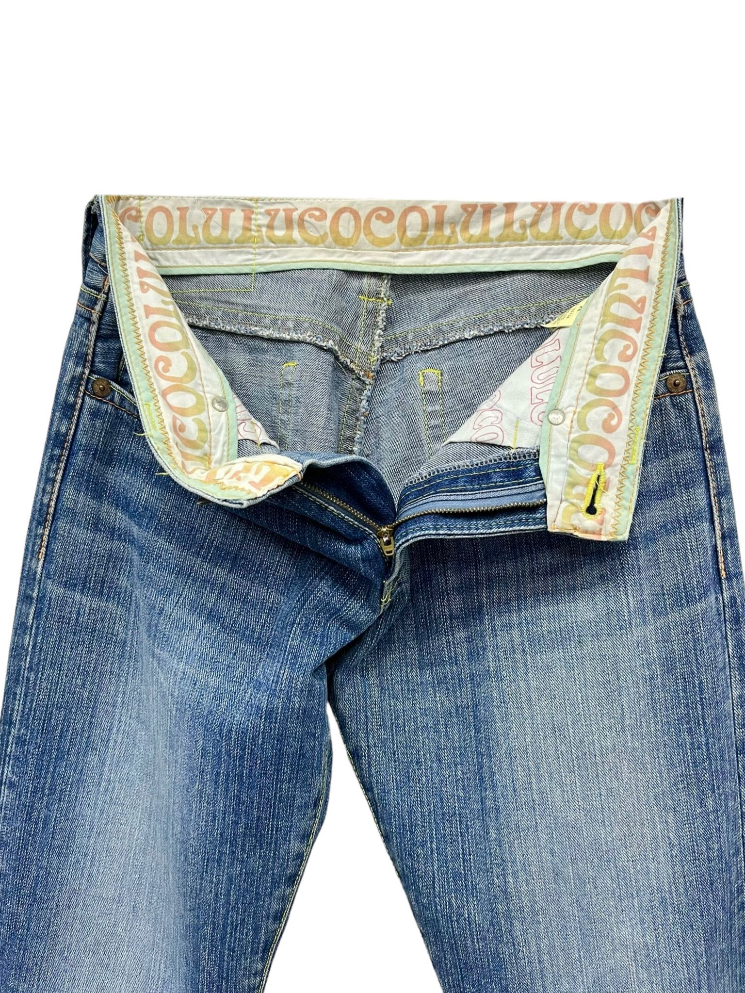 Japanese Brand × Vintage 🔥🌈 90’s COCOLULU Rainbow Spellout Denim Made In Japan💥 Size 29" - 11 Thumbnail