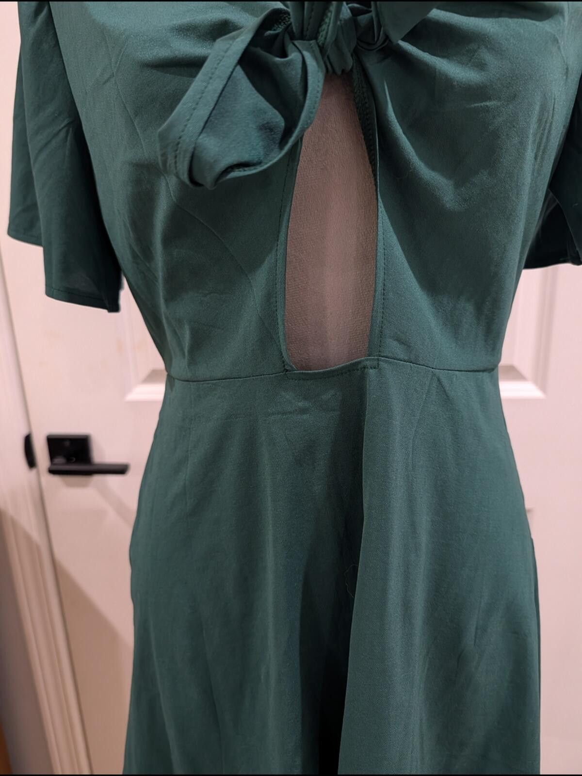 Other Emerald Tie-Front A-Line Dress Size M / US 6-8 / IT 42-44 - 3 Thumbnail