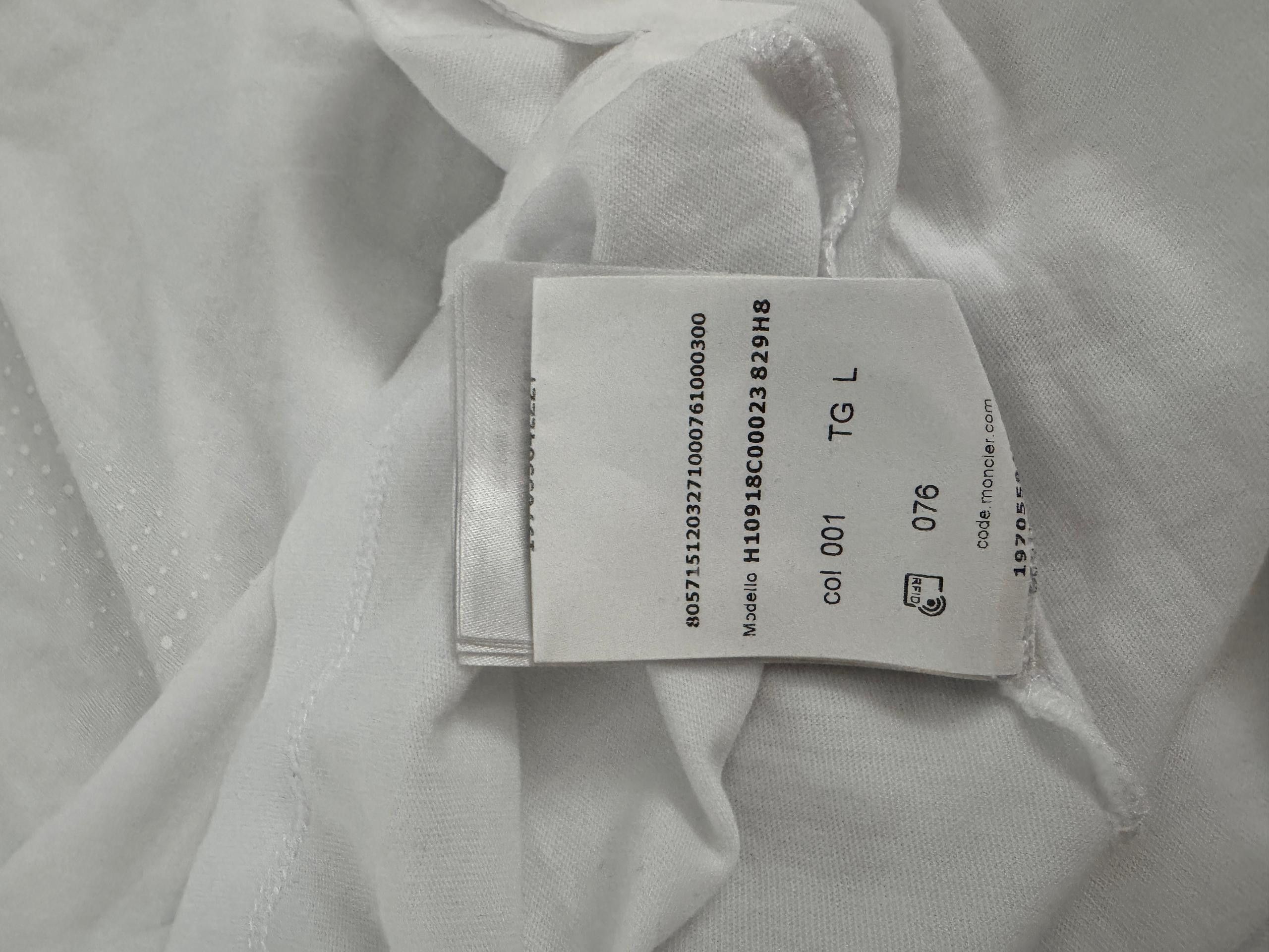 Moncler Moncler White T-Shirt Size US L / EU 52-54 / 3 - 8 Thumbnail