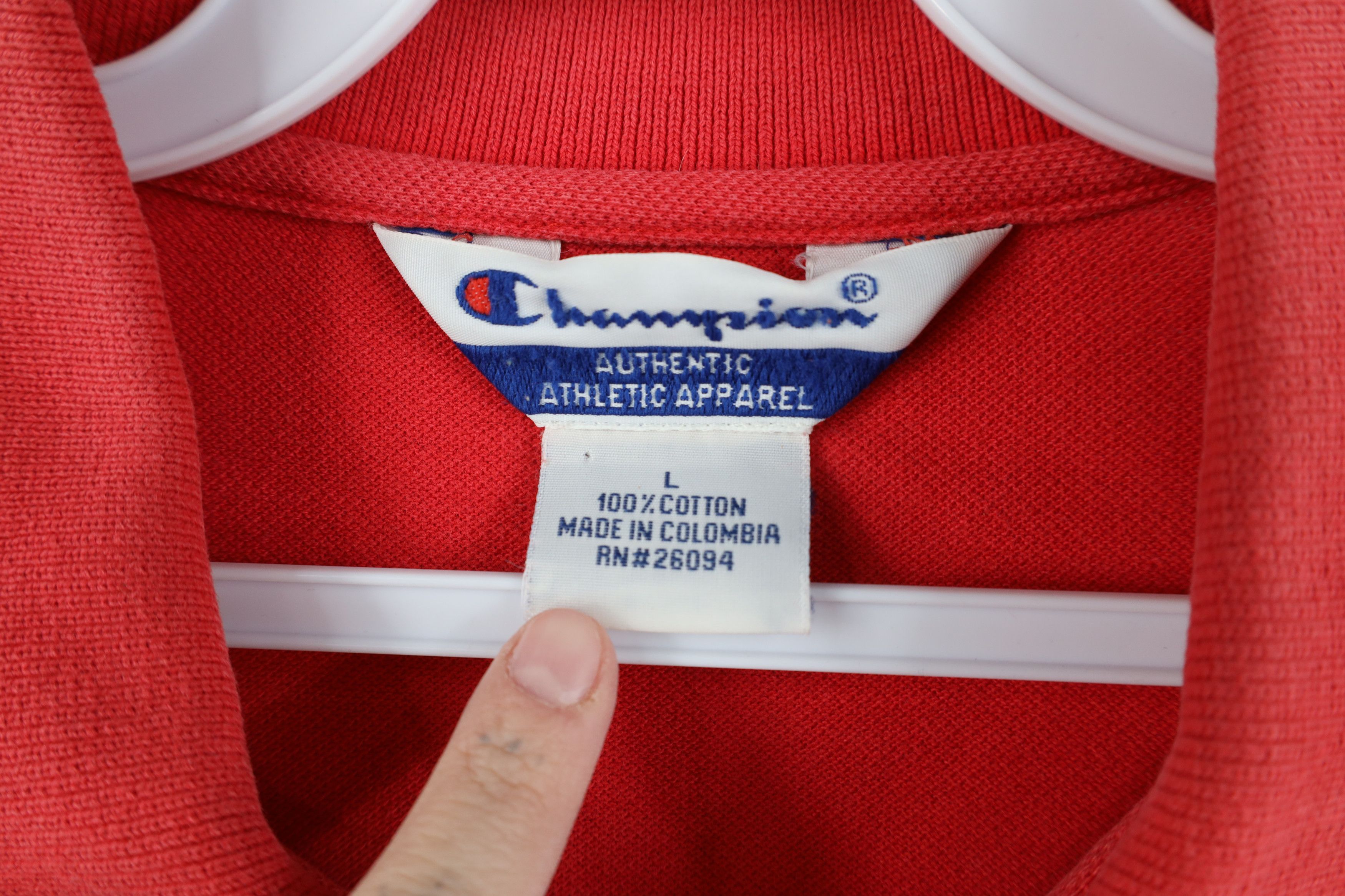 Champion Vintage 90s Champion Ohio State University Polo Shirt Red Size US L / EU 52-54 / 3 - 8 Thumbnail
