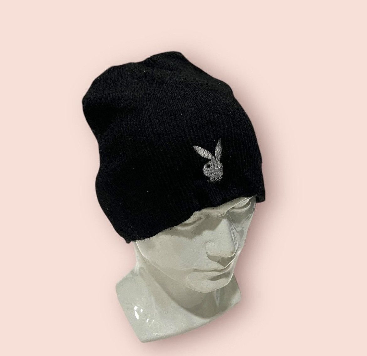 Playboy VINTAGE EMBROIDERED SMALL BUNNY LOGO PLAYBOY BEANIE Size ONE SIZE - 9 Thumbnail