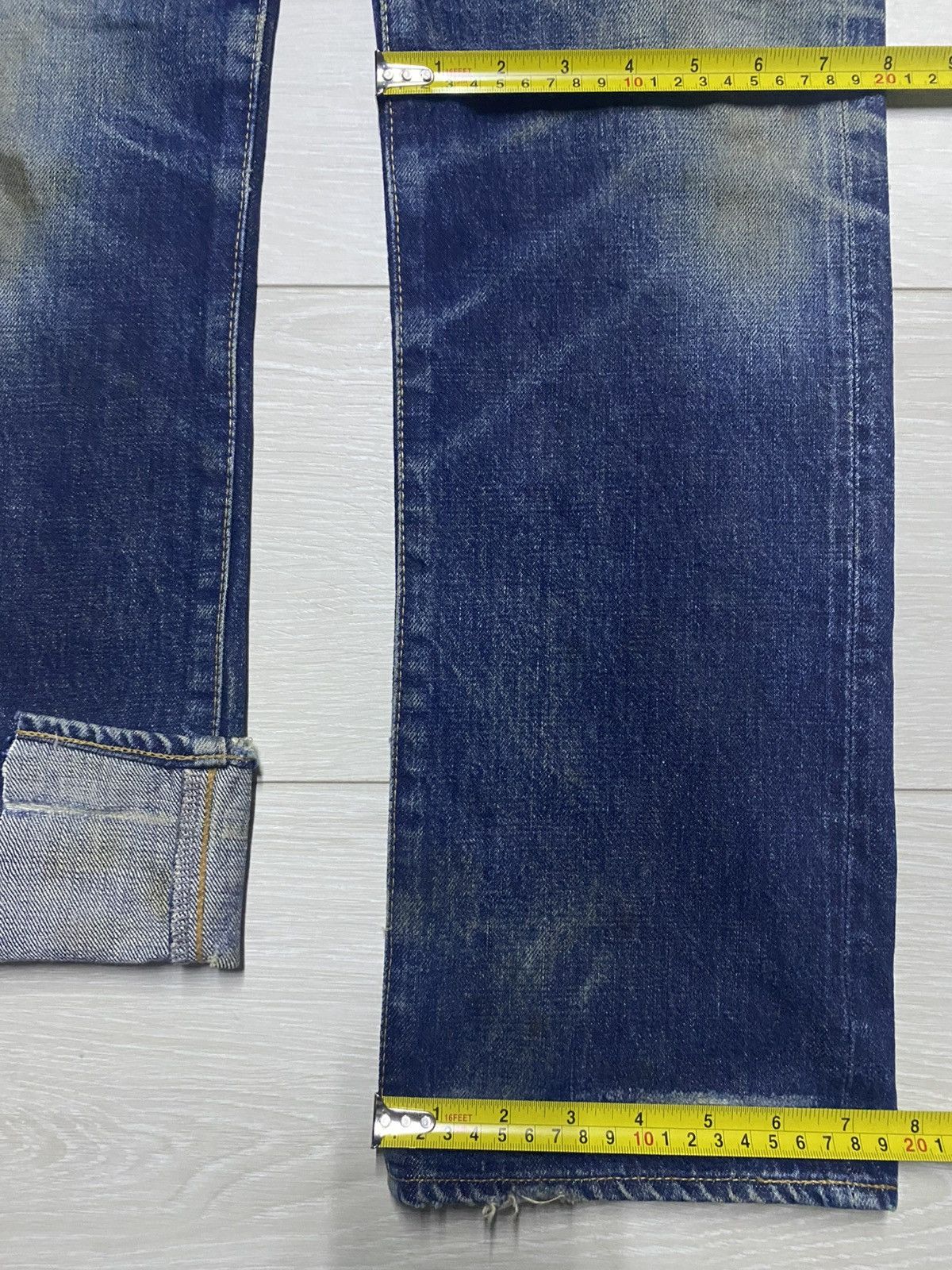 Japanese Brand Vintage Orange Helmet Dic Union Made Selvedge Jeans Size US 26 / EU 42 - 21 Thumbnail