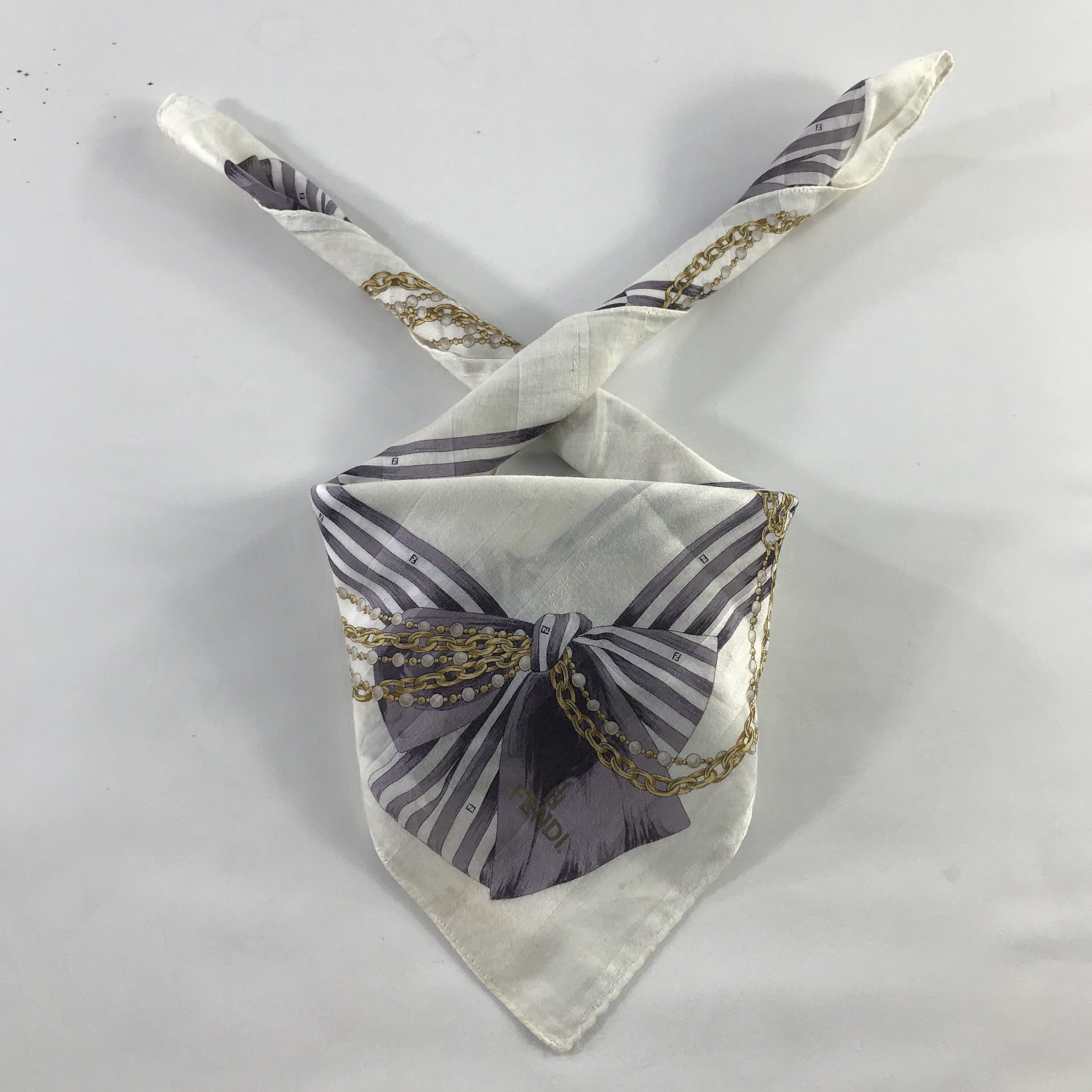 Vintage Vintage Fendi Bandana / Handkerchief / Neckerchief - S486 Size ONE SIZE - 2 Thumbnail
