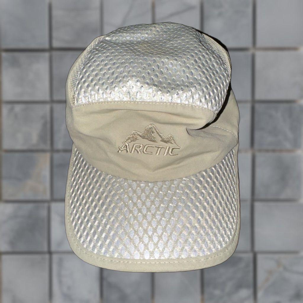 Vintage VINTAGE Arctic Cat 5 Panel Hat Men One Size Tan Gold Adjustable Hiking Hat Size ONE SIZE - 1 Thumbnail