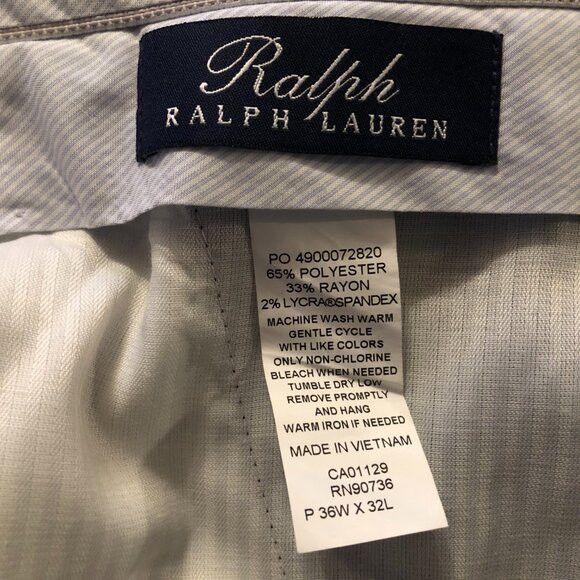 Ralph Lauren Ralph Lauren men's navy plaid dress pants size:36/32 Size 36R - 5 Thumbnail