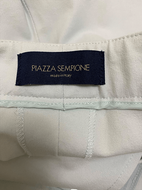 Piazza Sempione Stone tapered cigarette pant with waistband Size 30" / US 8 / IT 44 - 8 Thumbnail
