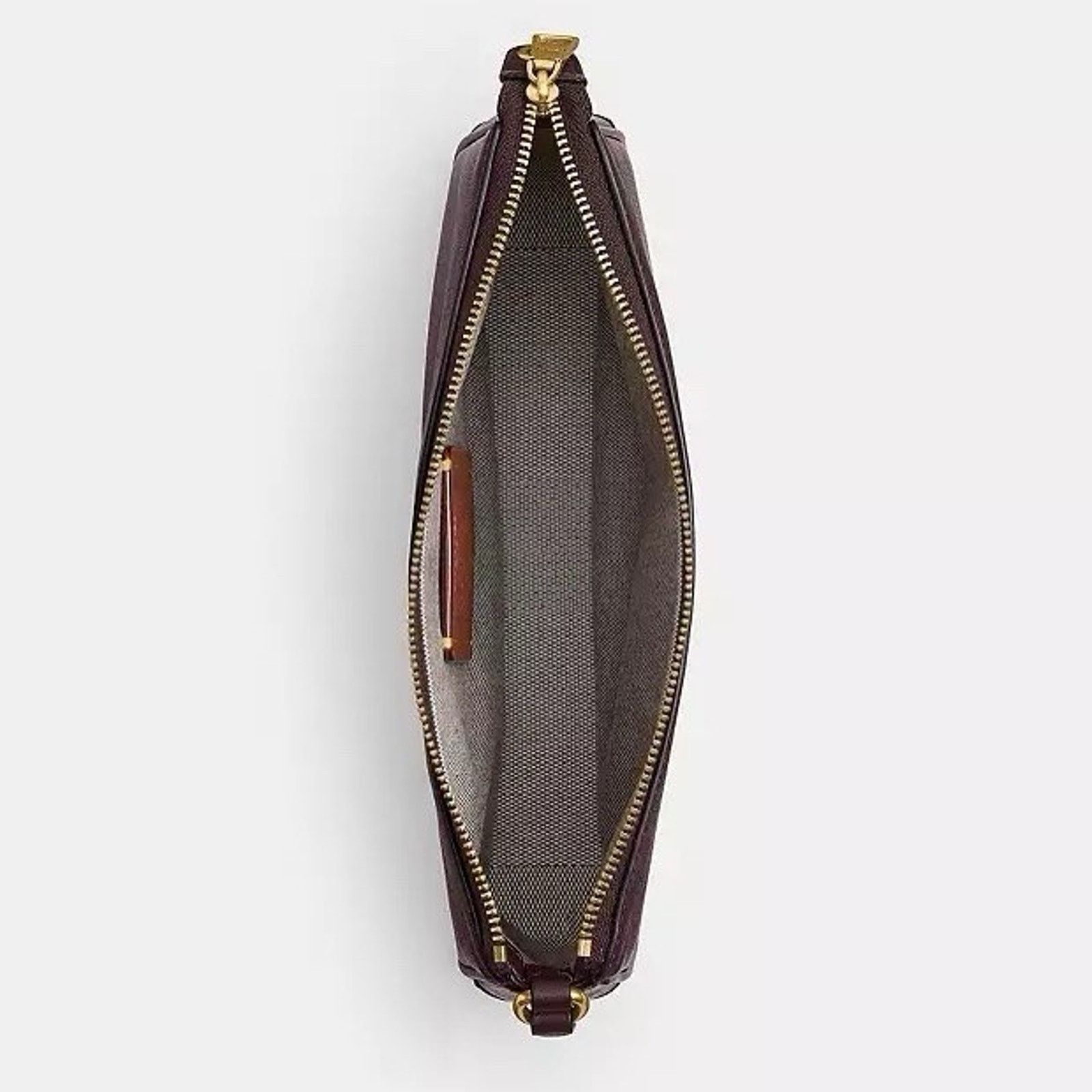 Coach NWT Coach Plaza Bag Brass/Black Currant Leather CCC41 Size ONE SIZE - 15 Thumbnail
