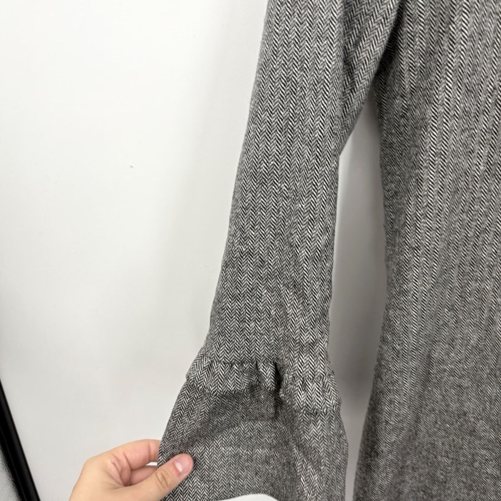 Vintage The Fold Dress Womens 8 Knit Wool Silk Flare Sleeve Office Chic Career Classic Pencil Dress Mens? Size M / US 6-8 / IT 42-44 - 5 Thumbnail