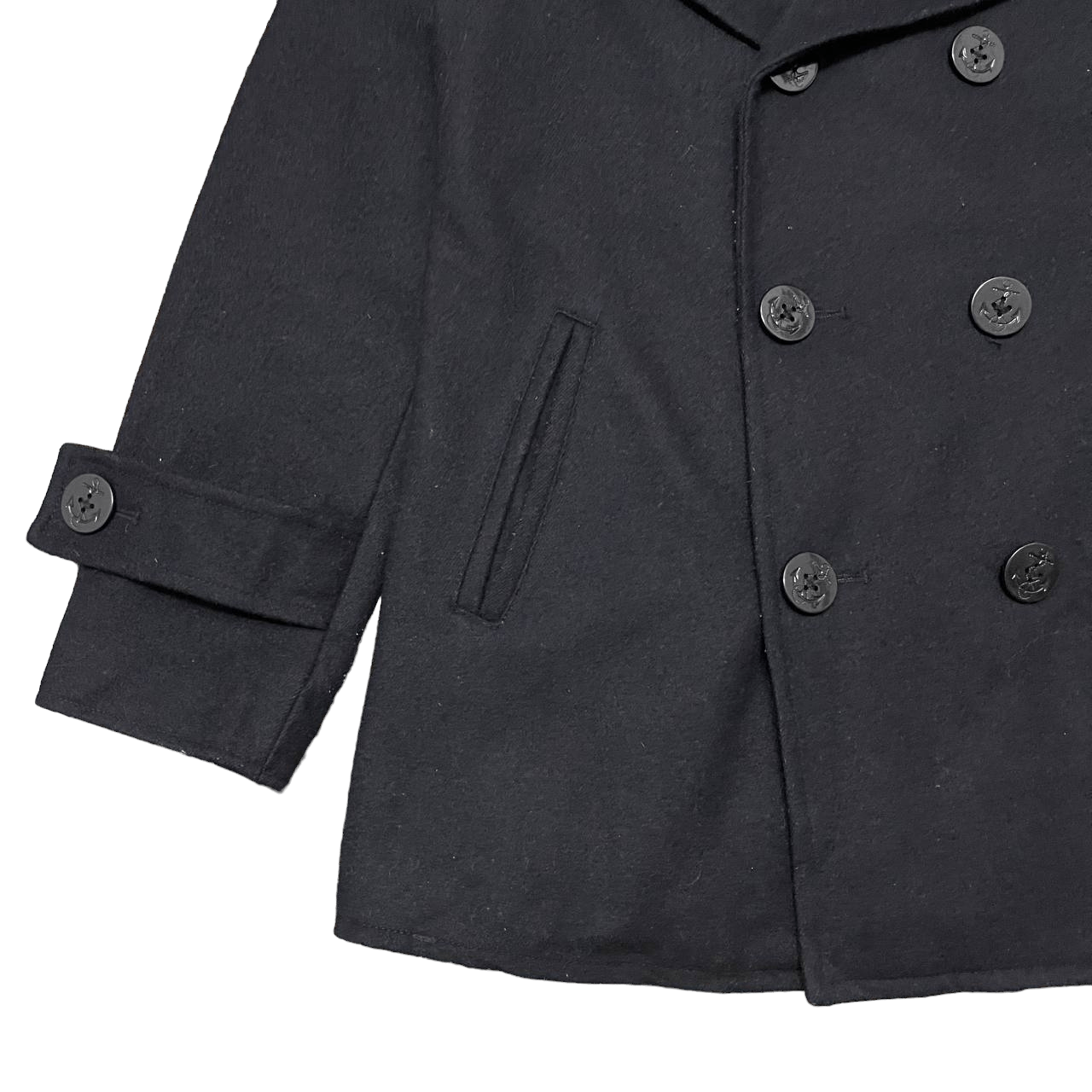 Alpha Industries Vintage Alpha Industries Wool Coat Double Breasted Size US M / EU 48-50 / 2 - 3 Thumbnail