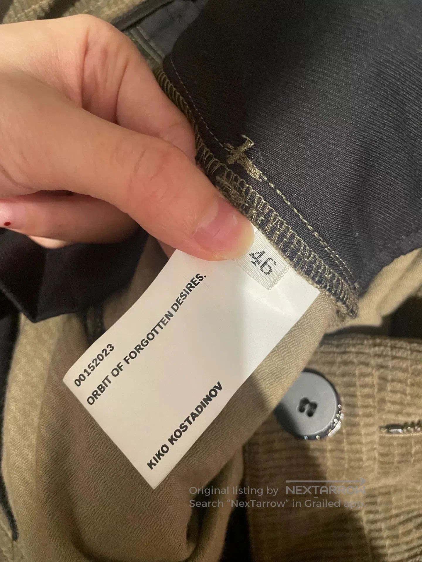 Kiko Kostadinov KIKO KOSTADINOV MEGARA Corduroy Pants. Size US 34 / EU 50 - 4 Thumbnail
