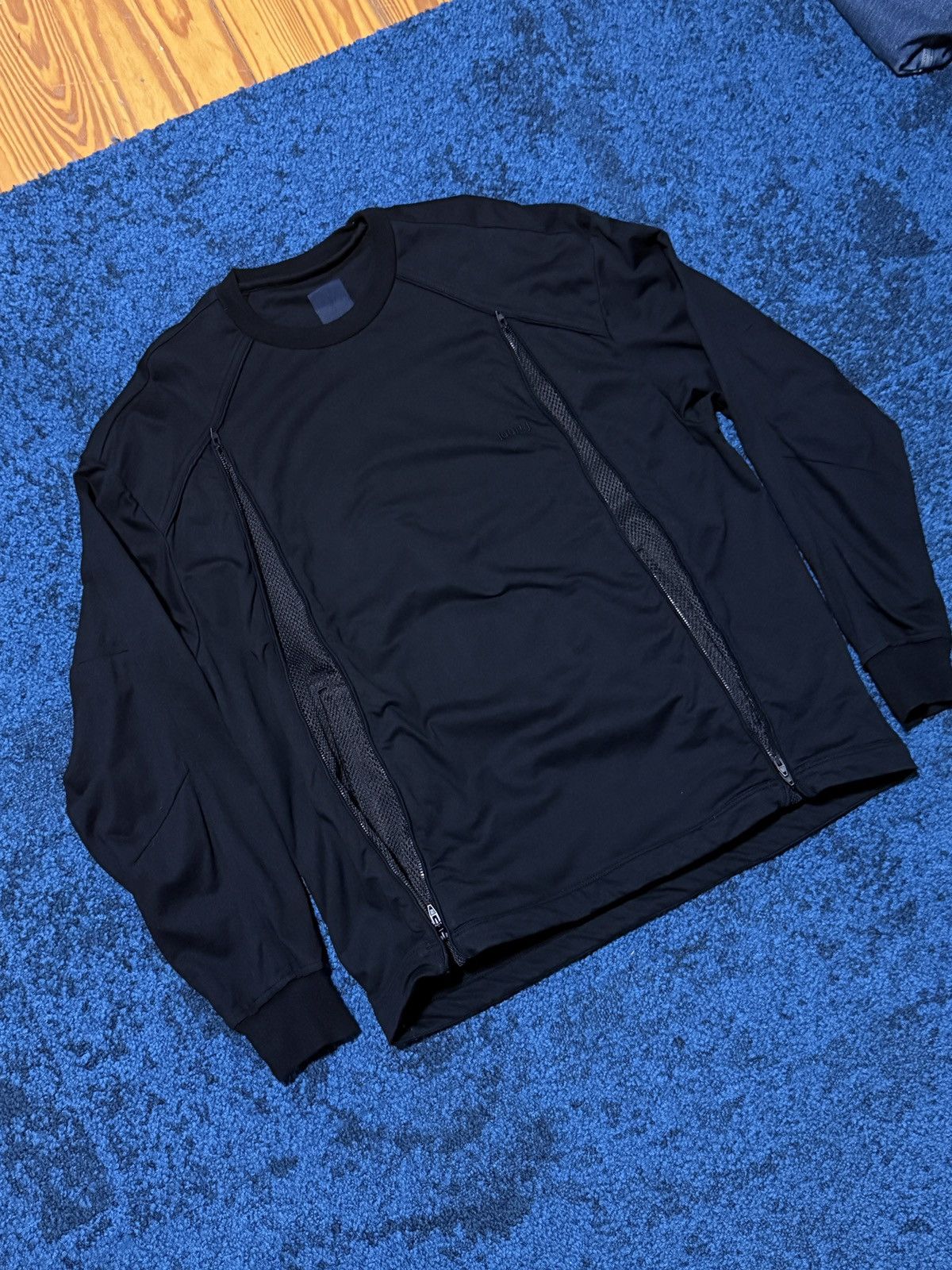 Juun.J Juun J Black Panel Sweatshirt Size US M / EU 48-50 / 2 - 2 Thumbnail