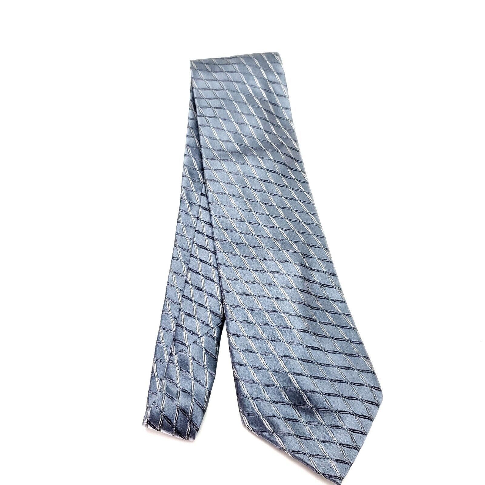 Ike Behar Ike Behar New York Silk Tie USA Woven Gray Plaid Size ONE SIZE - 6 Thumbnail