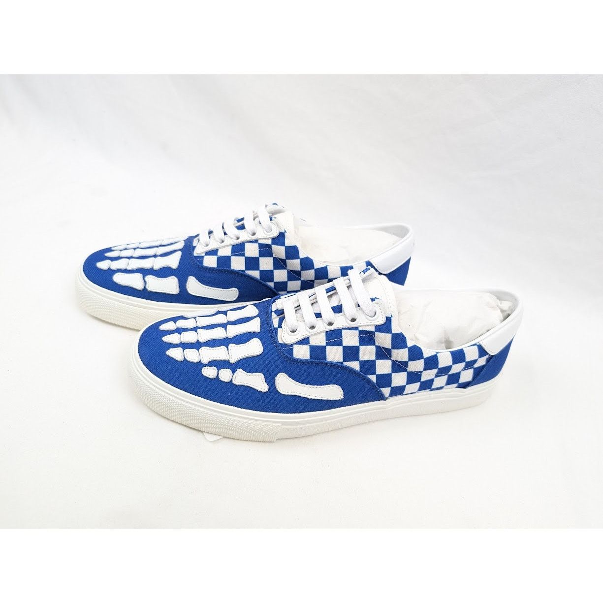Amiri o1rshd1 Checkered Skel Toe Lace Up in Blue/White Size US 9 / EU 42 - 17 Thumbnail