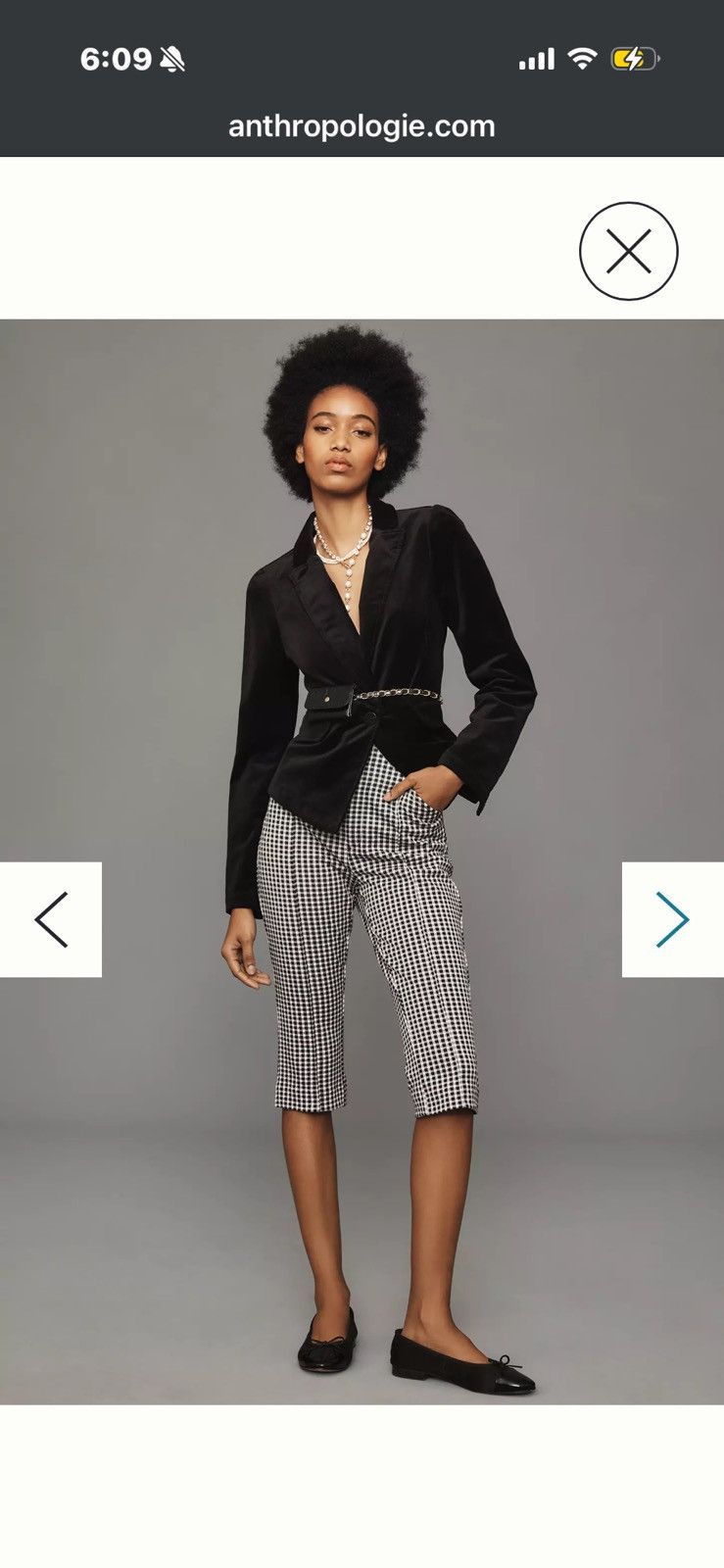 Anthropologie Maeve Anthropologie Gingham Capri Pants Size 6 Size 28" / US 6 / IT 42 - 3 Thumbnail