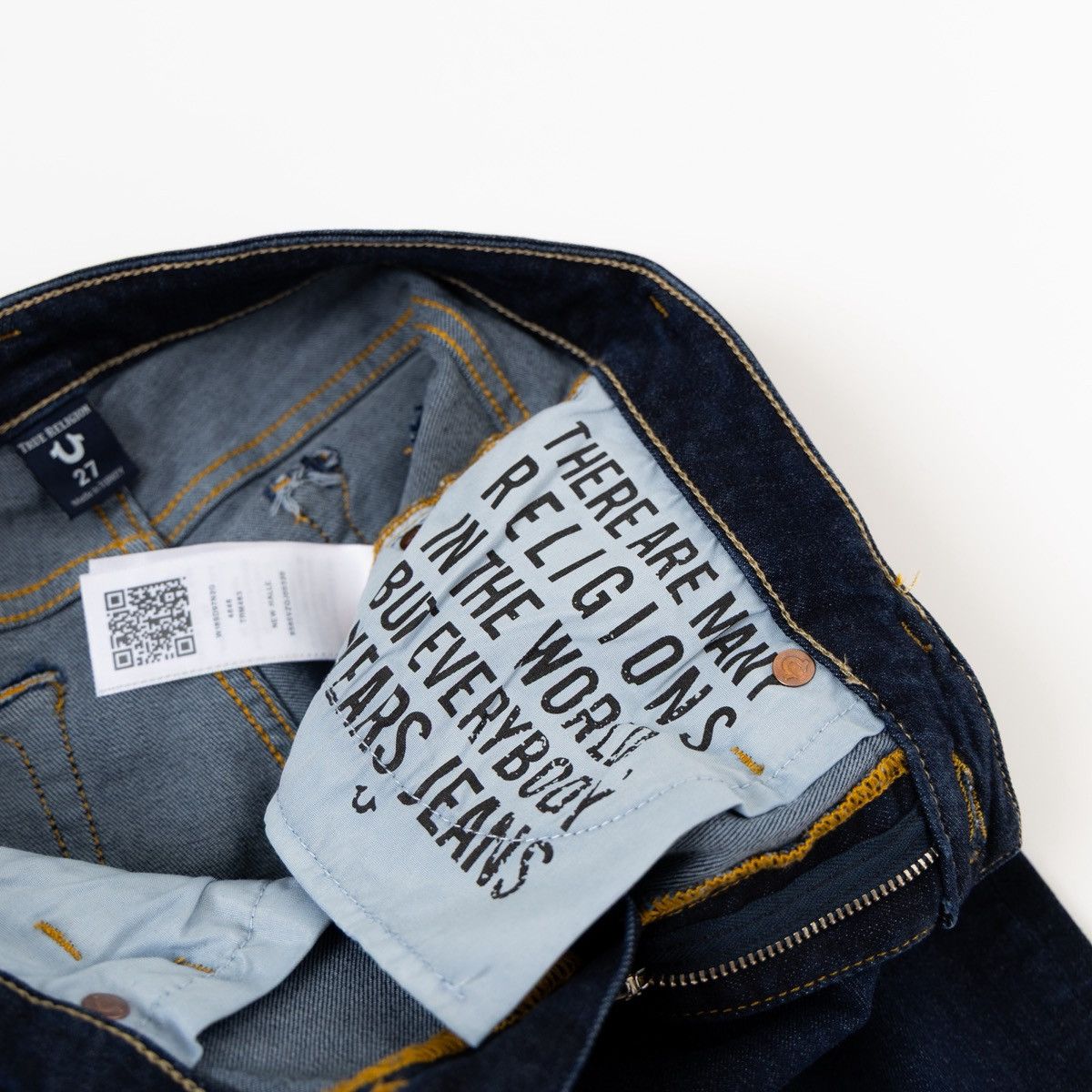 True Religion True Religion New Halle Womens Jeans Dark Blue Stretch Slim Size 28" / US 6 / IT 42 - 6 Thumbnail