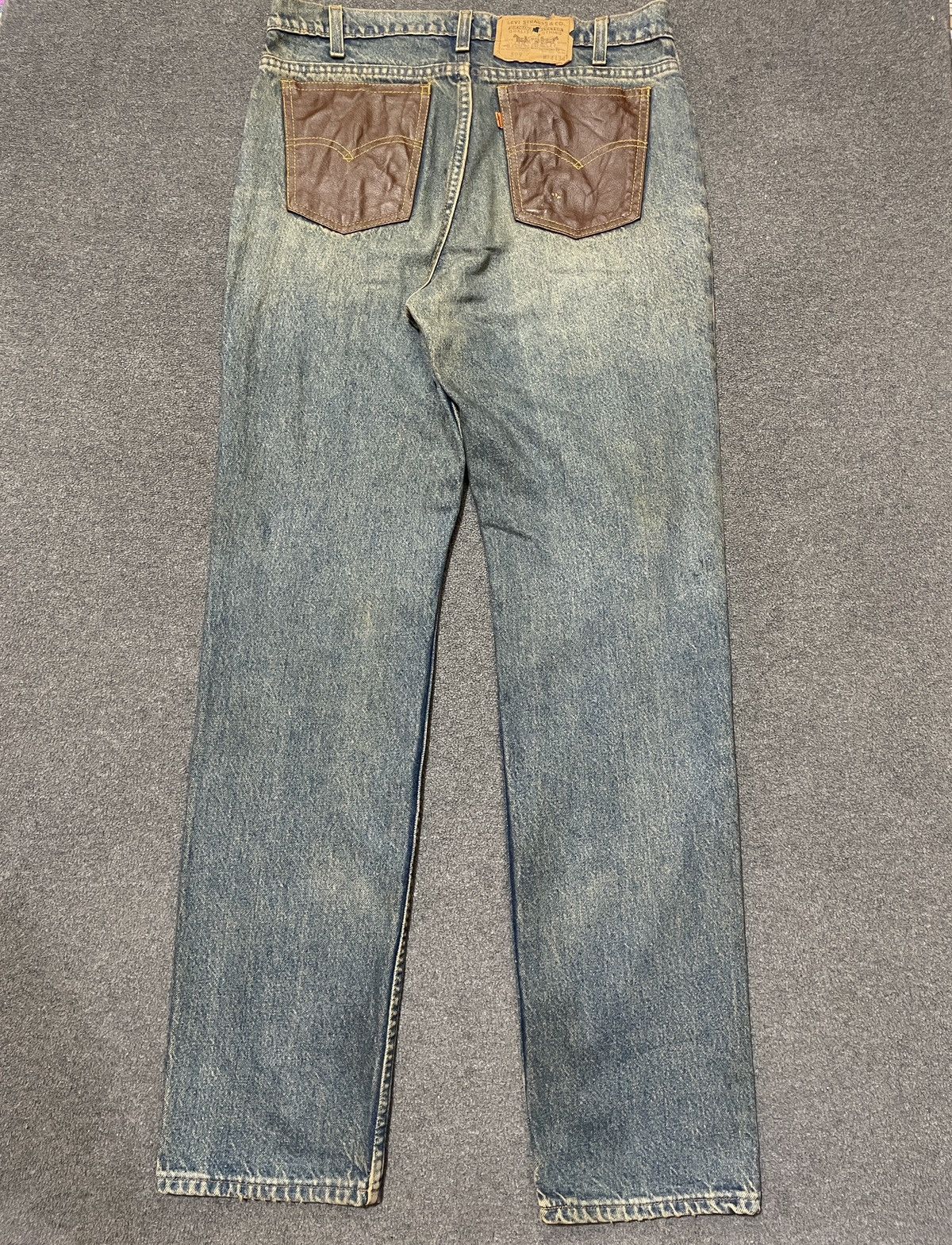 Levi's Levis Vintage 509 Orange Tab Distressed Jeans Leather Pocket Size US 34 / EU 50 - 1 Thumbnail