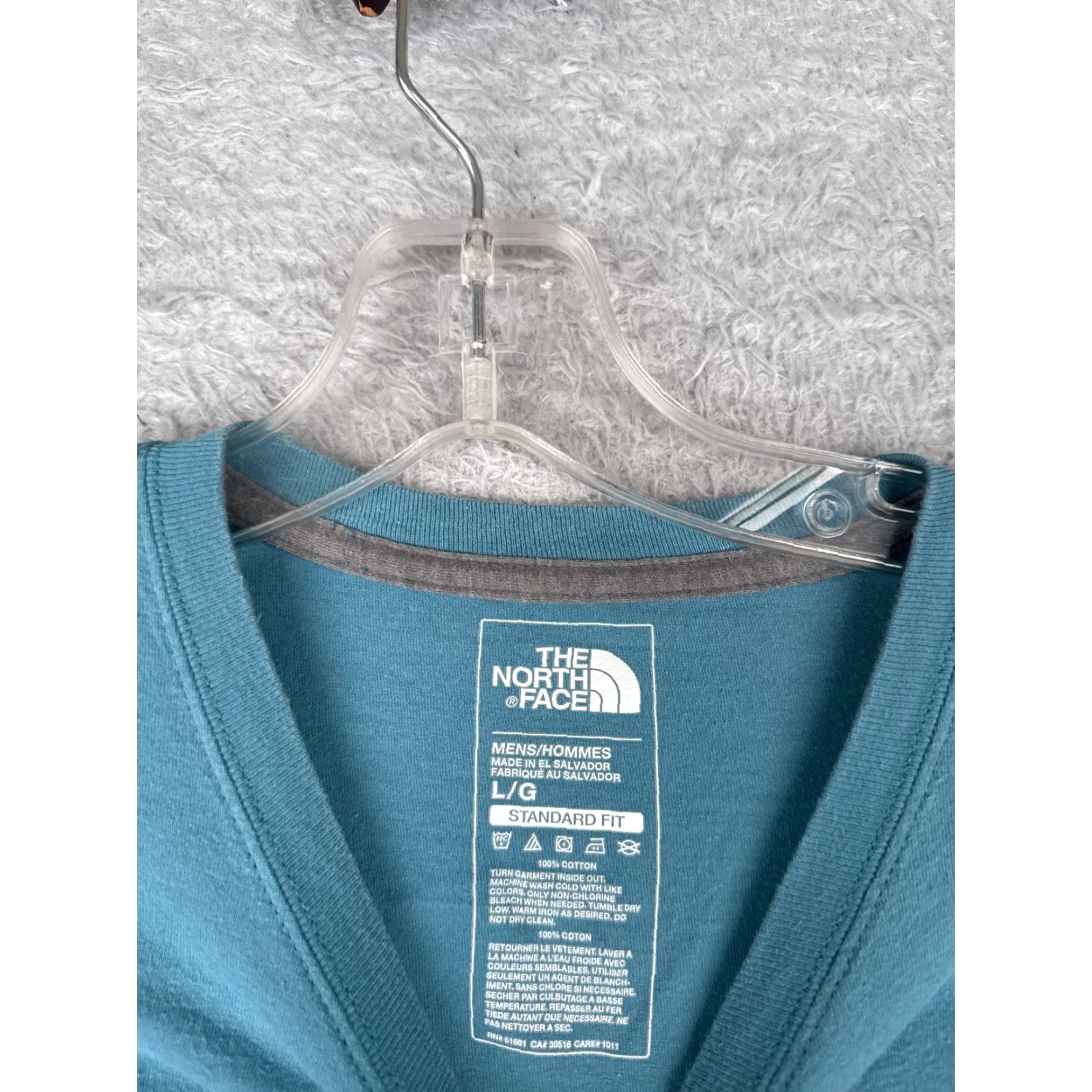 The North Face The North Face Shirt Men Large Blue Short Sleeve Crew Neck 100% Cotton Knit READ Size US L / EU 52-54 / 3 - 7 Thumbnail
