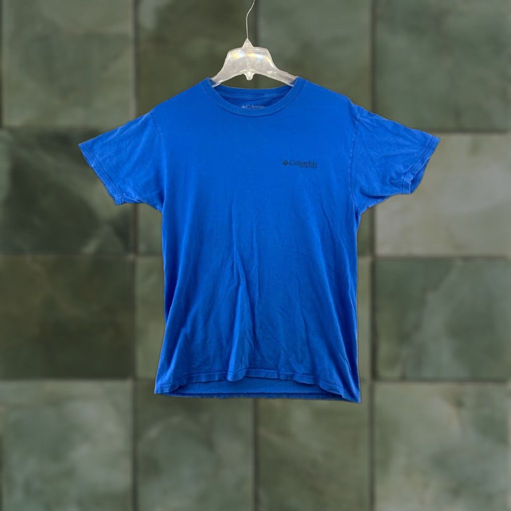 Vintage Columbia Mens M Blue PFG T Shirt Fishing Tee Lab Lake Outdoors XL Size US M / EU 48-50 / 2 - 1 Thumbnail