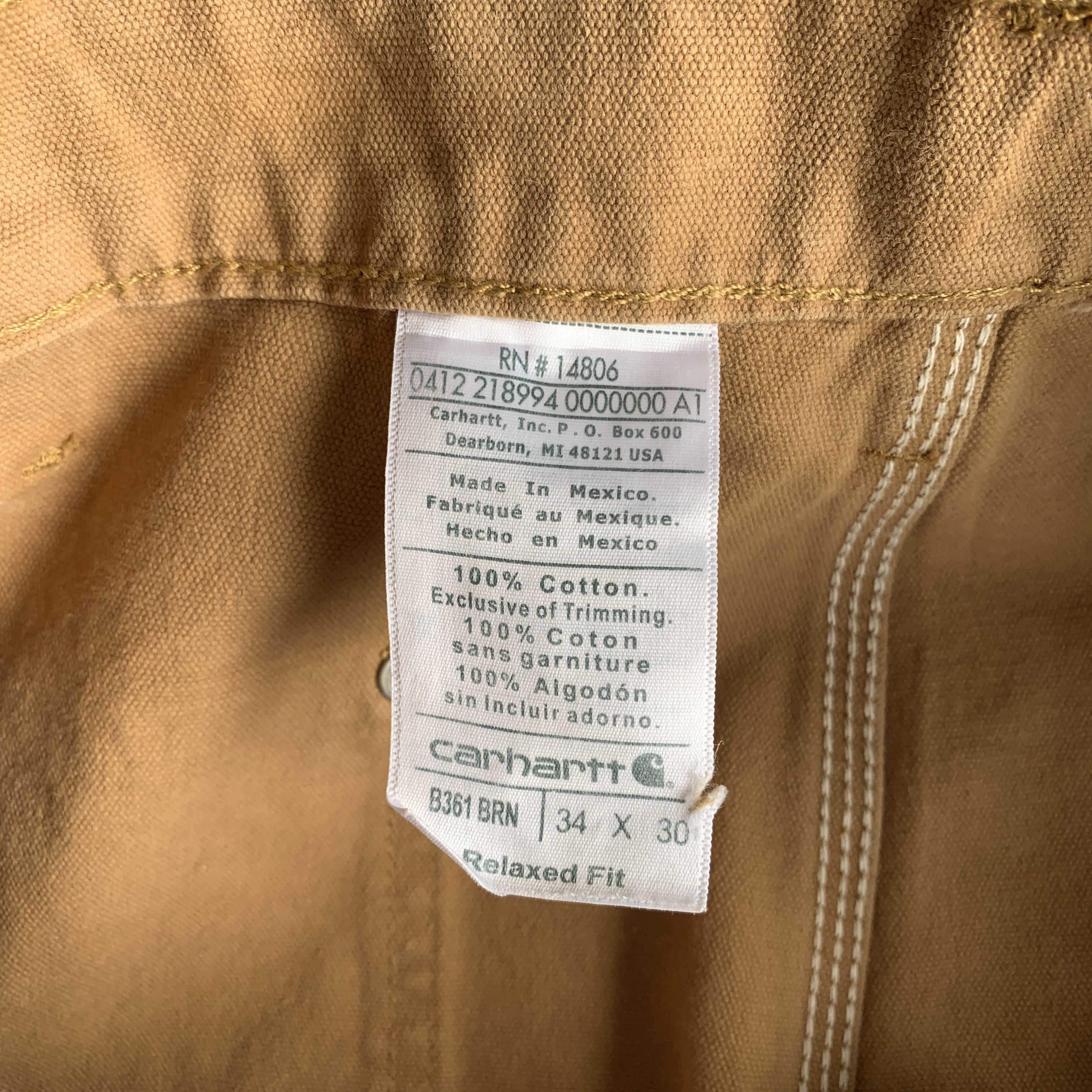 Carhartt Carhartt Double Knee Work Pants Mexico Size US 34 / EU 50 - 11 Thumbnail