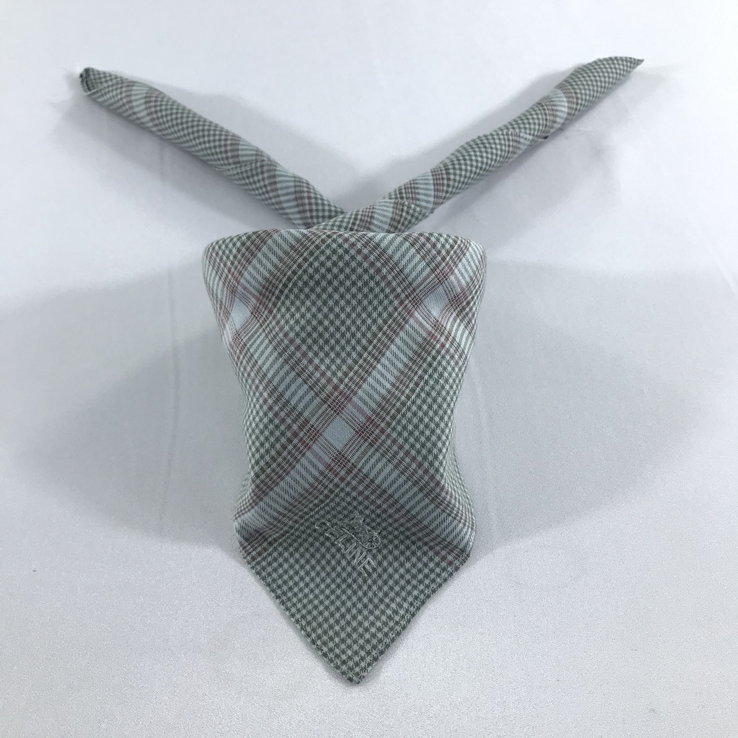 Celine Celine Checkered Handkerchief Bandana Neckerchief H710 Size ONE SIZE - 1 Thumbnail