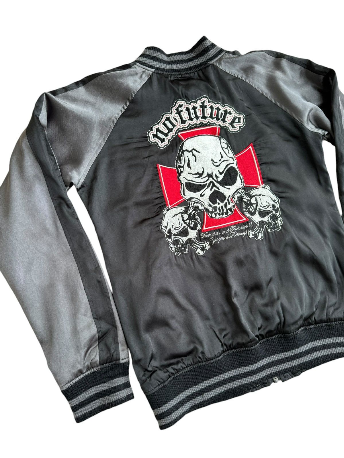 No Future ⚡️⚡️⚡️☠️☠️Vintage No Future Skull Head Embroidery Flame Size US S / EU 44-46 / 1 - 4 Thumbnail