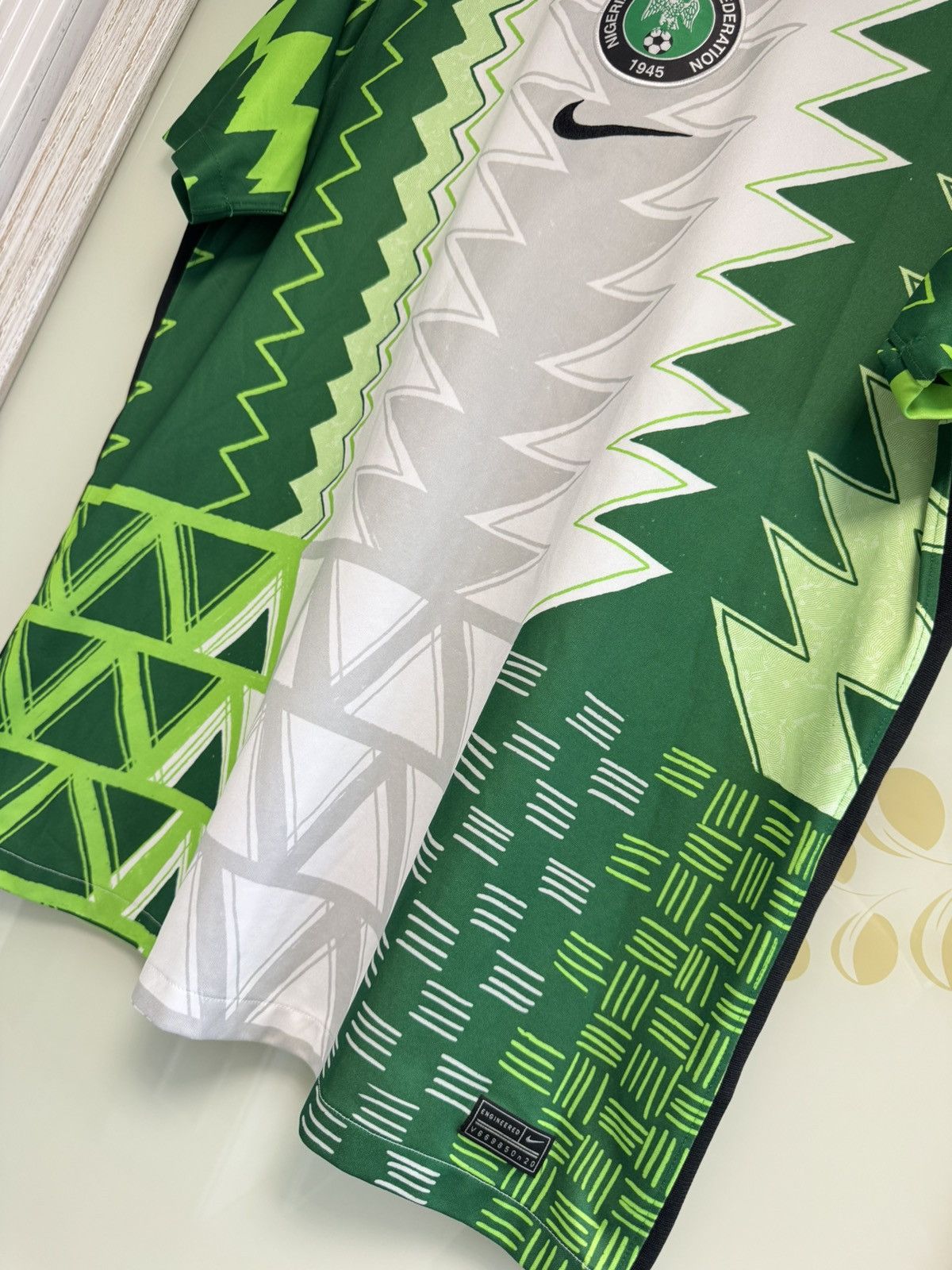 Nike Nigeria 2020-2021 Home Soccer Jersey Football Shirt Kit Size US XL / EU 56 / 4 - 6 Thumbnail
