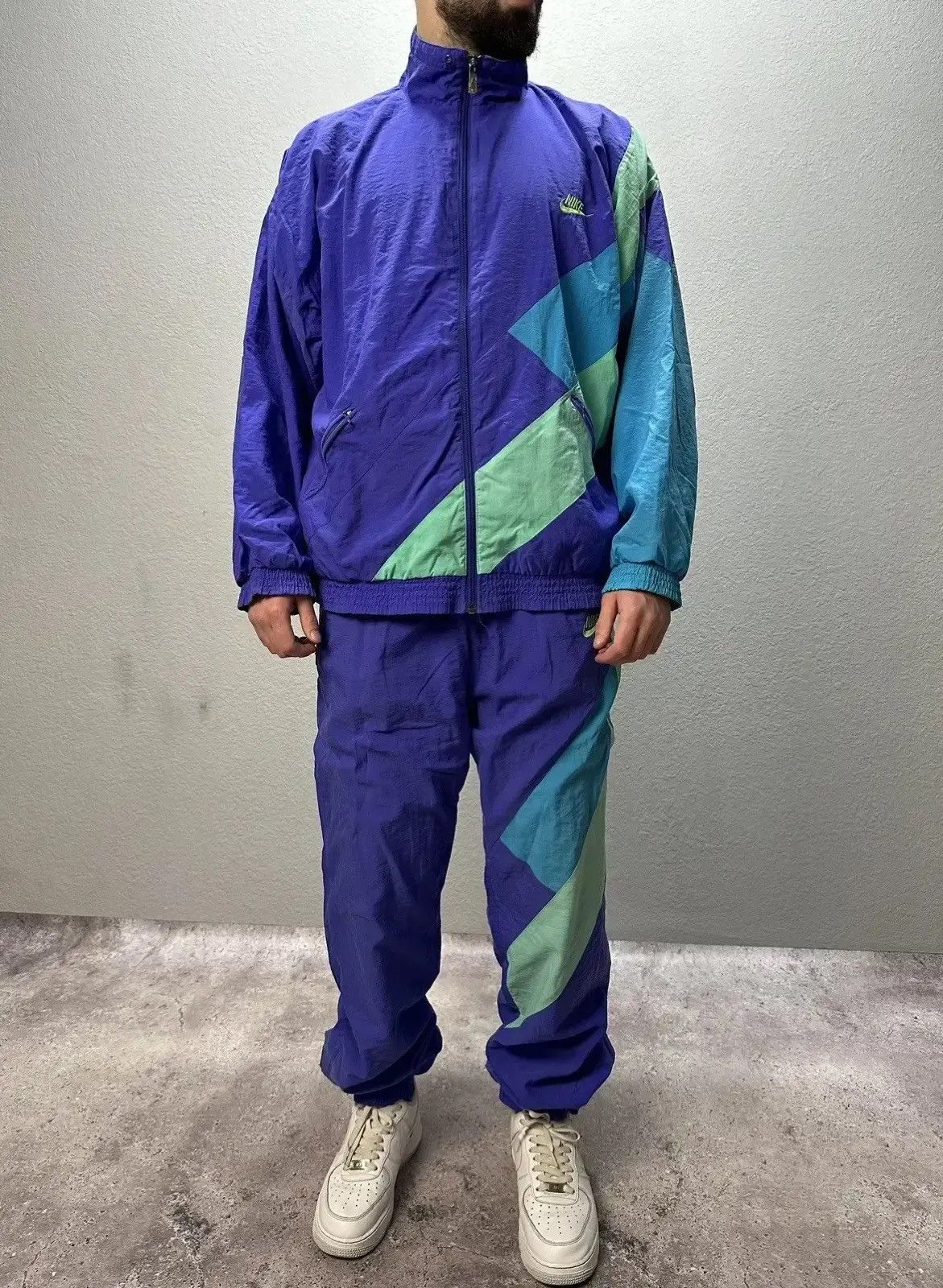 Nike × Streetwear × Vintage Vintage 80s Nike Y2K Track Suits