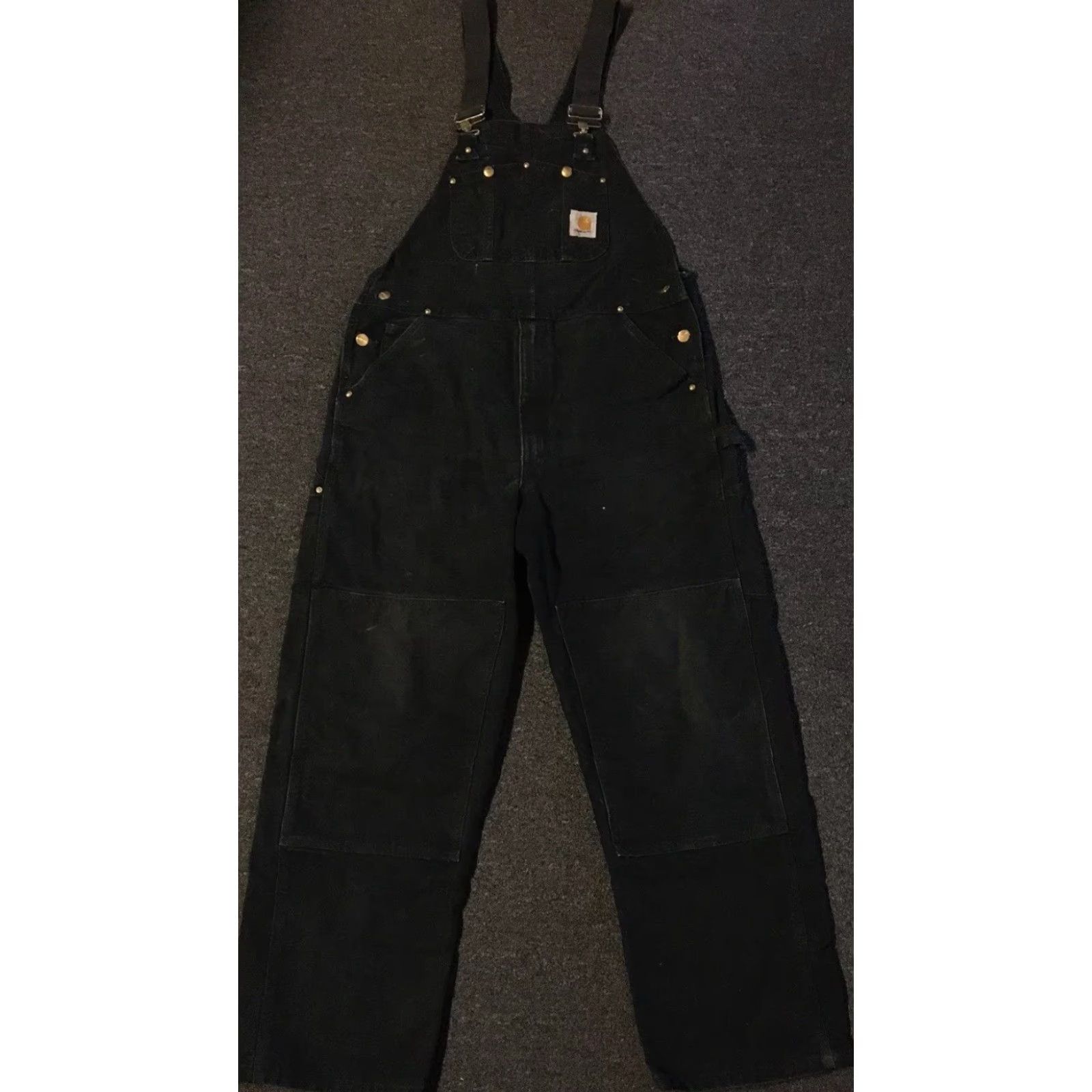 Carhartt Vtg Carhartt Faded Distress Overalls 38 Grunge Trucker Biker Punk 90s WIP Skate Size US 38 / EU 54 - 2 Thumbnail